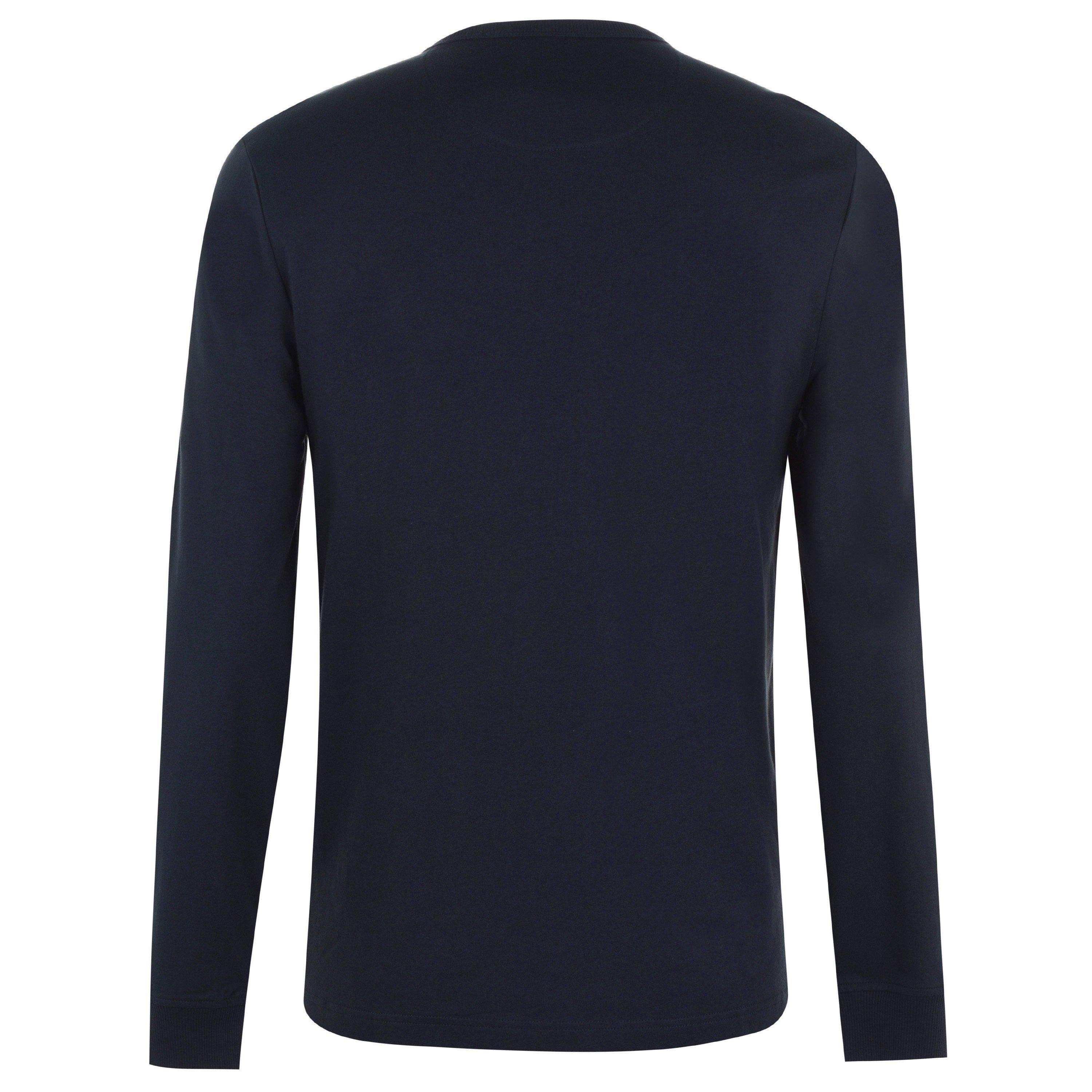 True Navy 412 - Farah - Long Sleeve Dennis T Shirt - 5