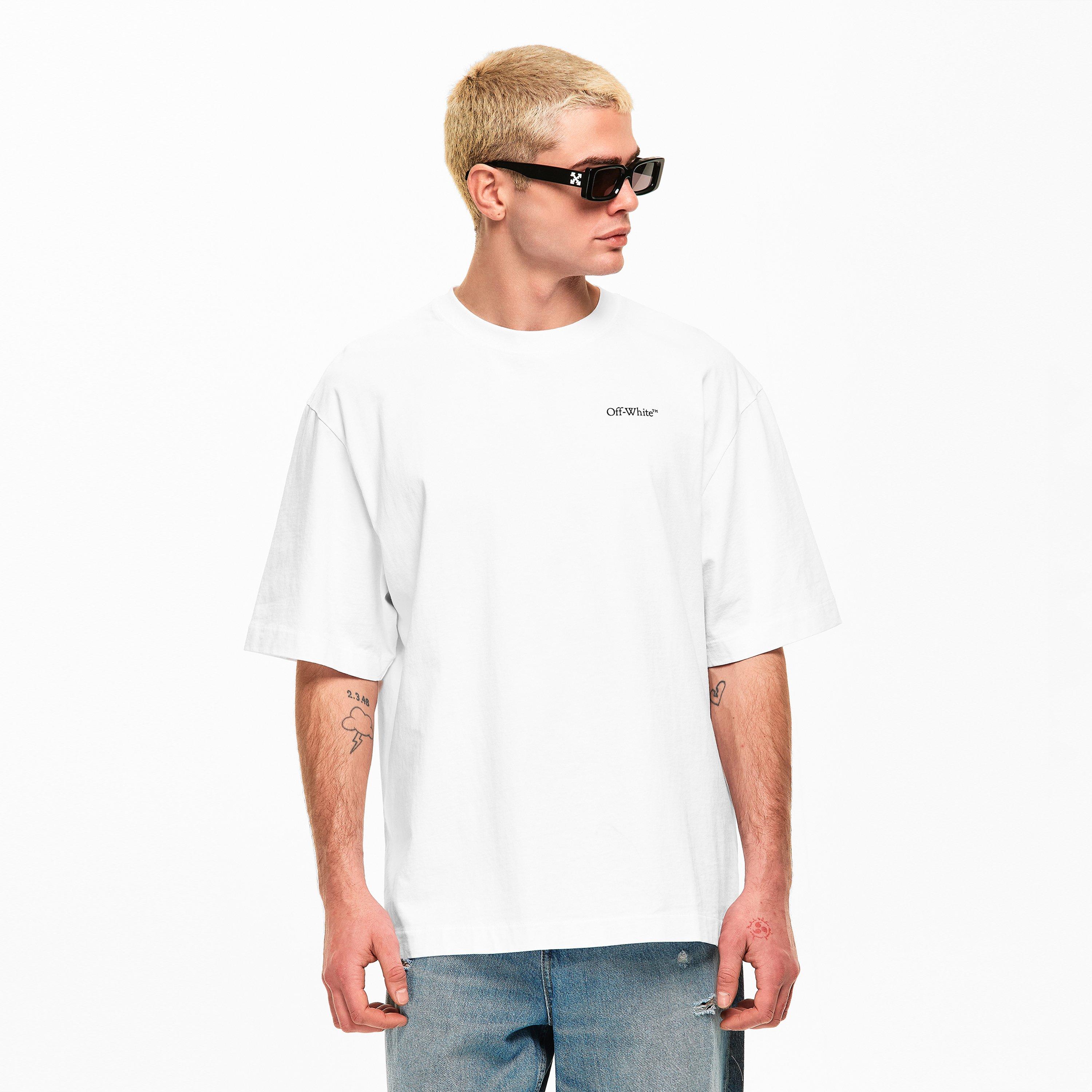 White 1000 - Off White - Men's Half Arrow Oversized T-Shirt - 3