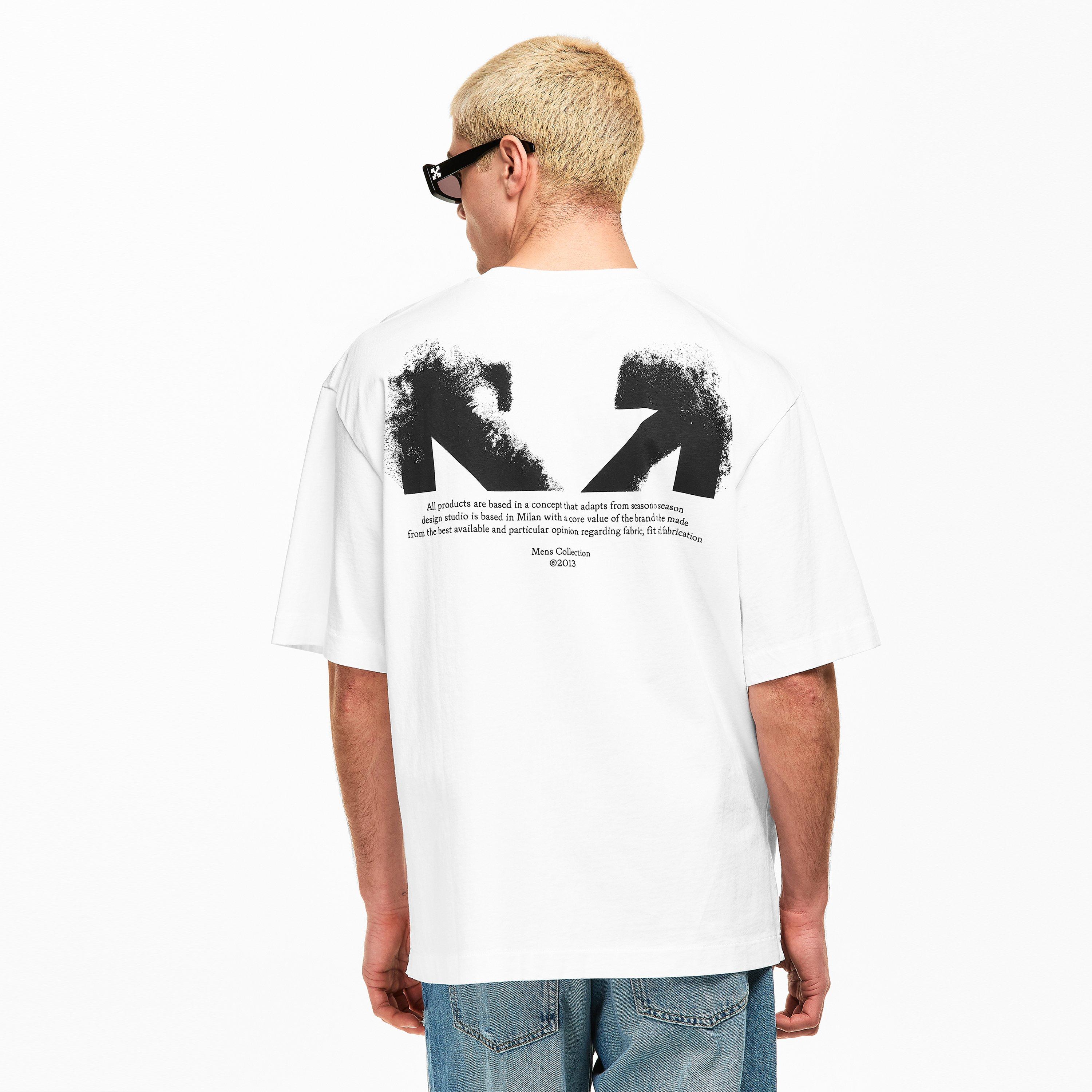 White 1000 - Off White - Men's Half Arrow Oversized T-Shirt - 4