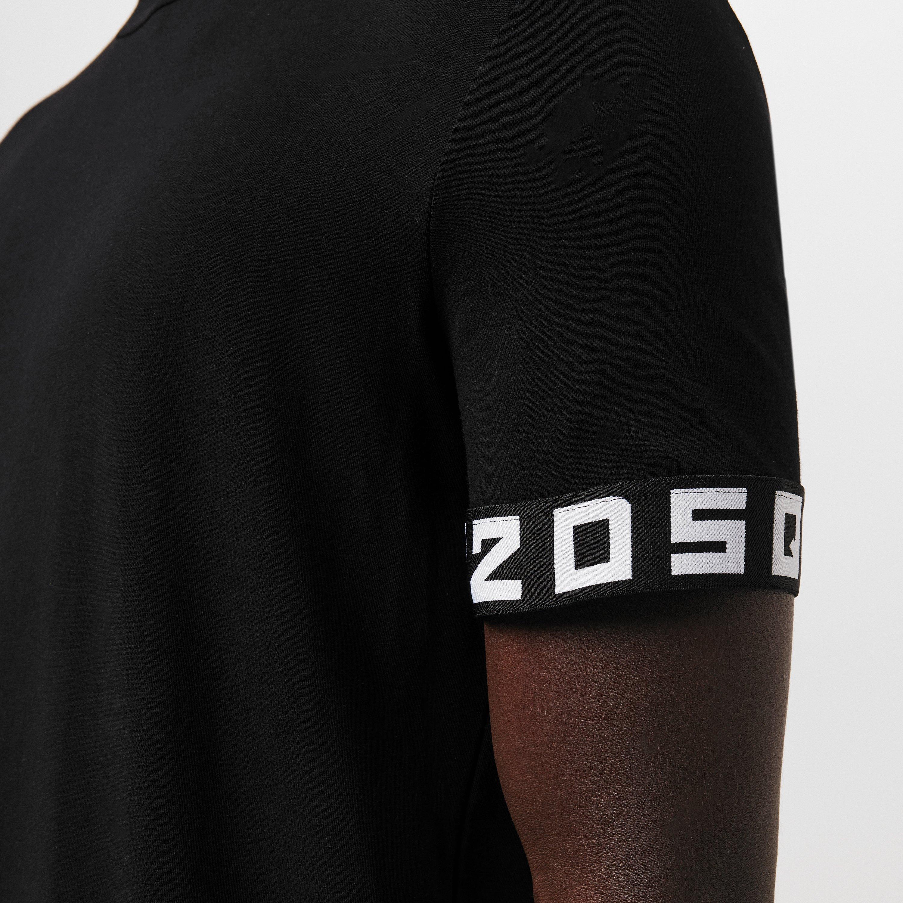 Black - DSquared2 - Tape Logo T-Shirt - 5