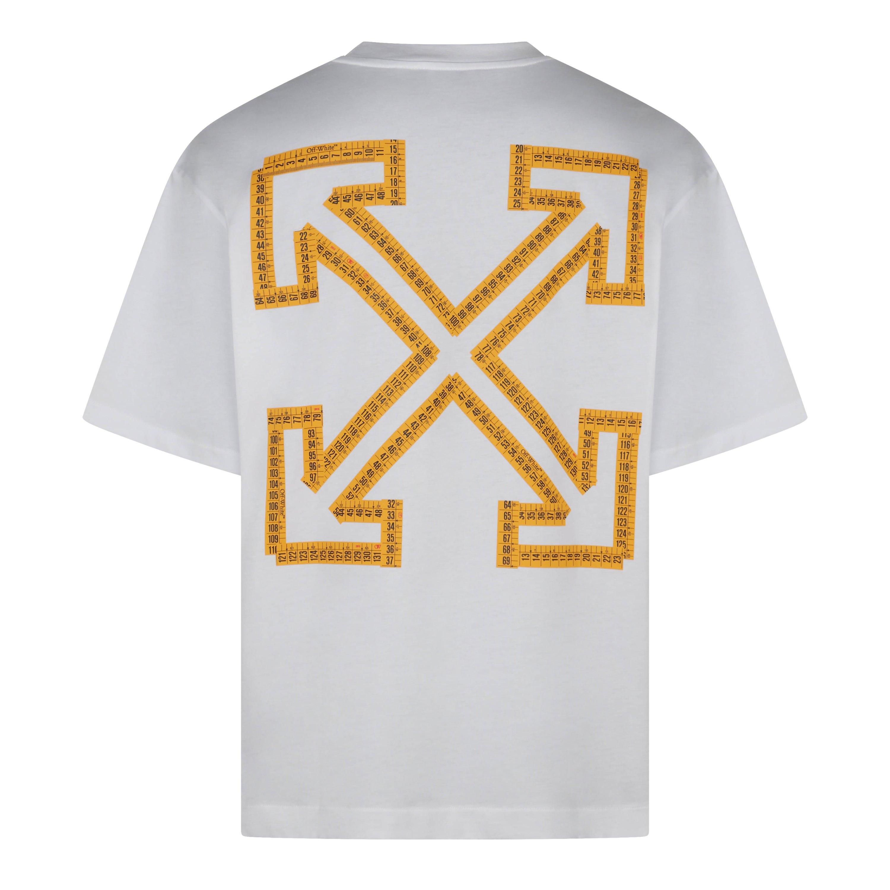 Weiß - Off White - Off White Tape Arrow Skate T- Shirt - 2
