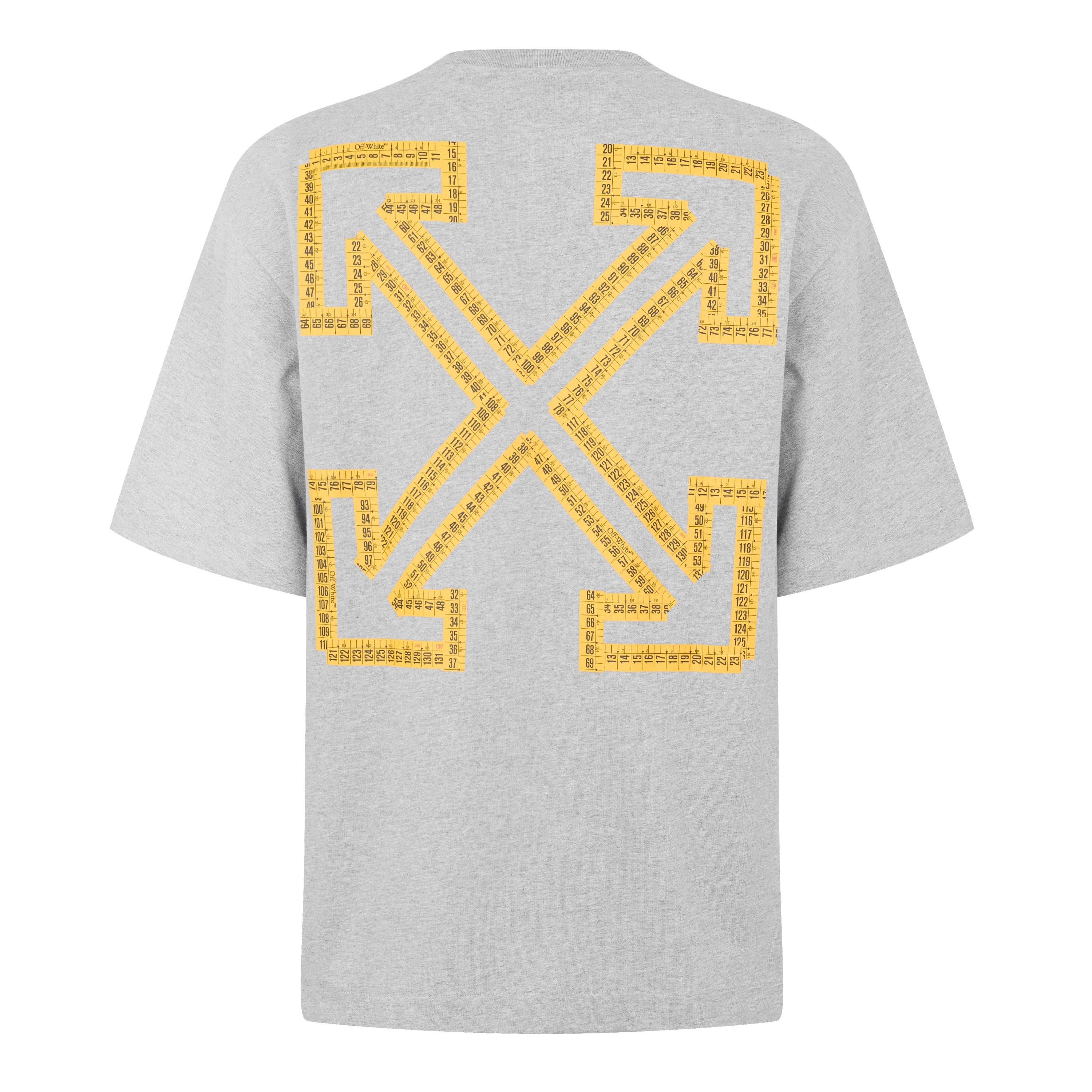 Heather Grey - Off White - Off White Tape Arrow Skate T- Shirt - 2