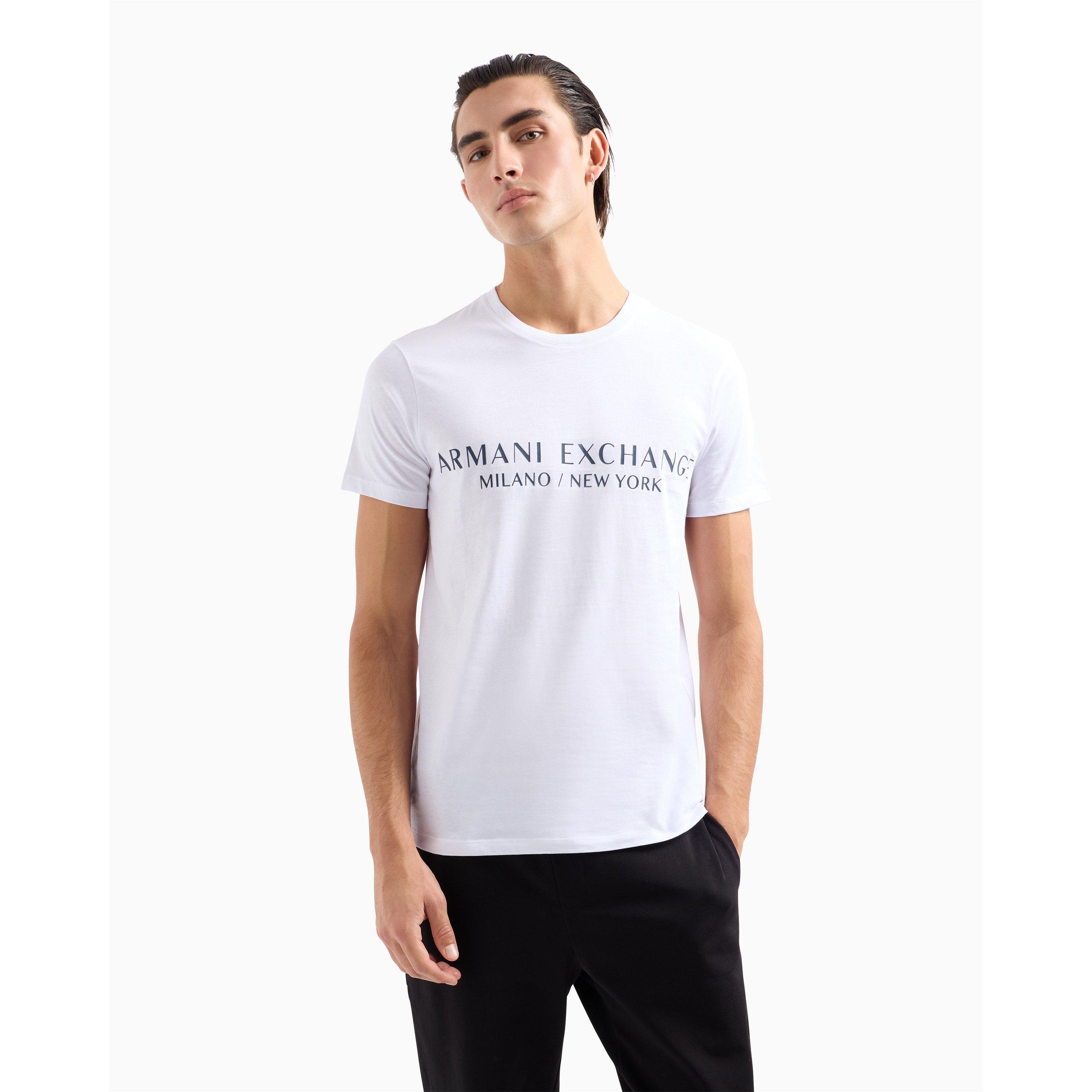 White 1100 - Armani Exchange - Men's Regular Fit T-Shirt - 2