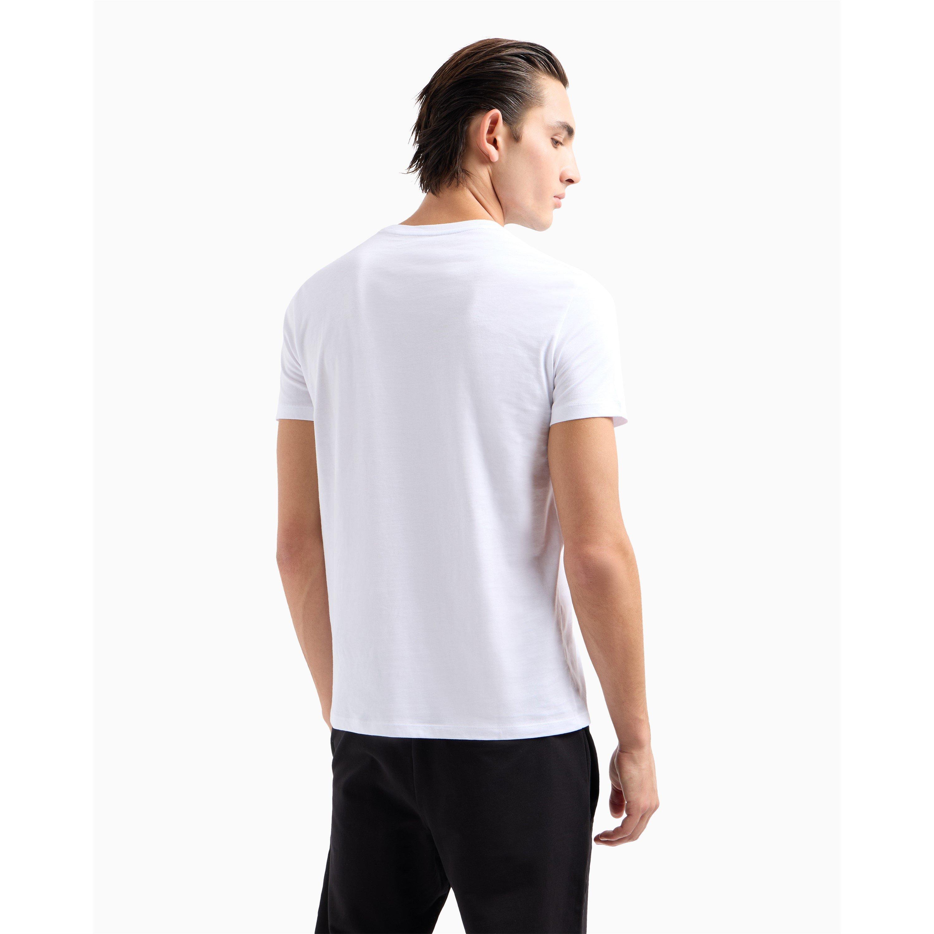 White 1100 - Armani Exchange - Men's Regular Fit T-Shirt - 3