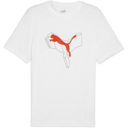 Puma Puma Ess+ Logo Lab Cat Tee T-Shirt Mens