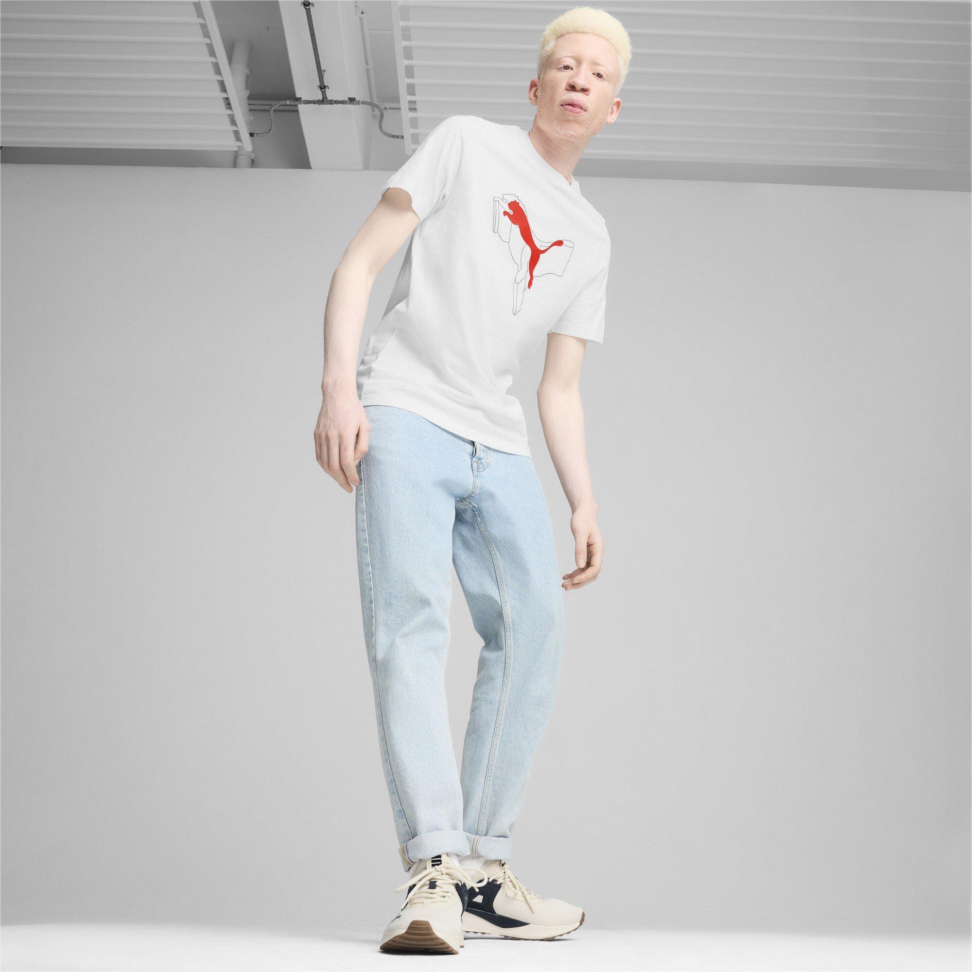 Puma Hvid - Puma - Logo Regular Fit T-Shirt - 4