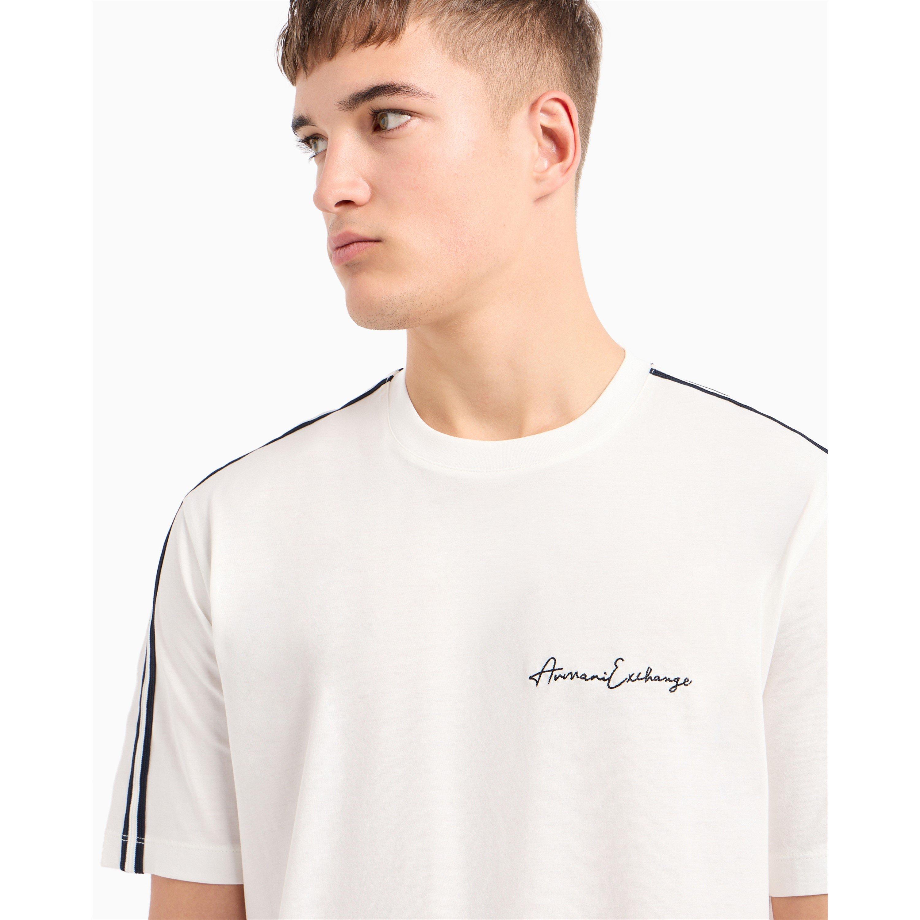 Off White 1116 - Armani Exchange - Men's Regular Fit T-Shirt - 4