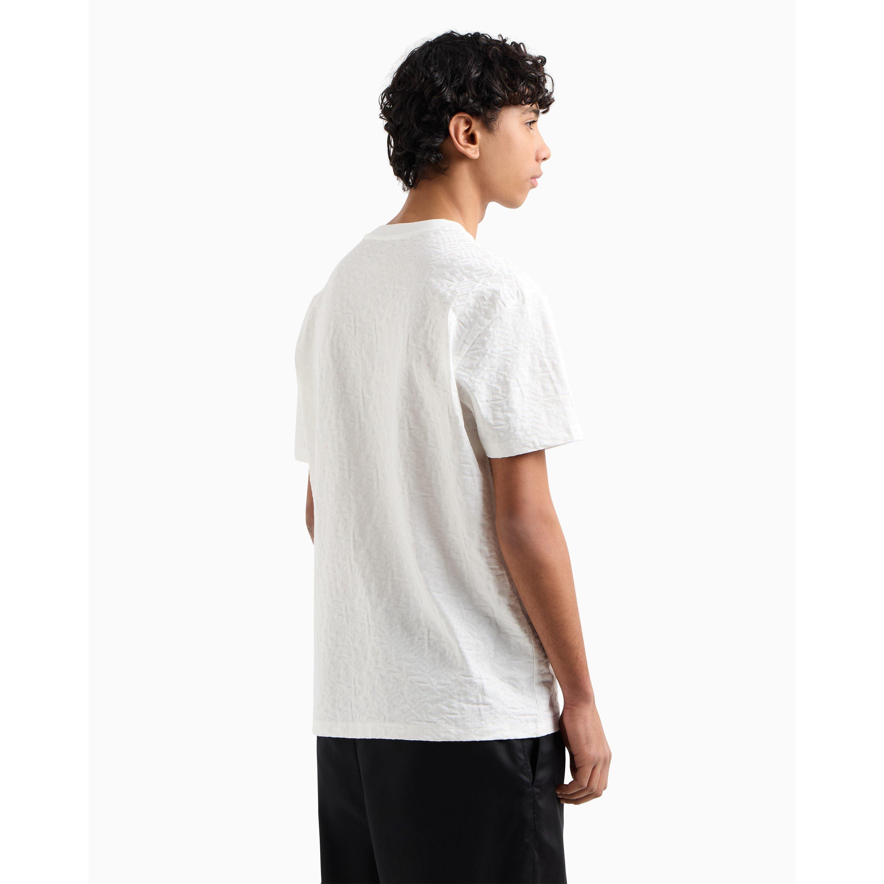 Off White F0015 - Armani Exchange - Men's Regular Fit T-Shirt - 3