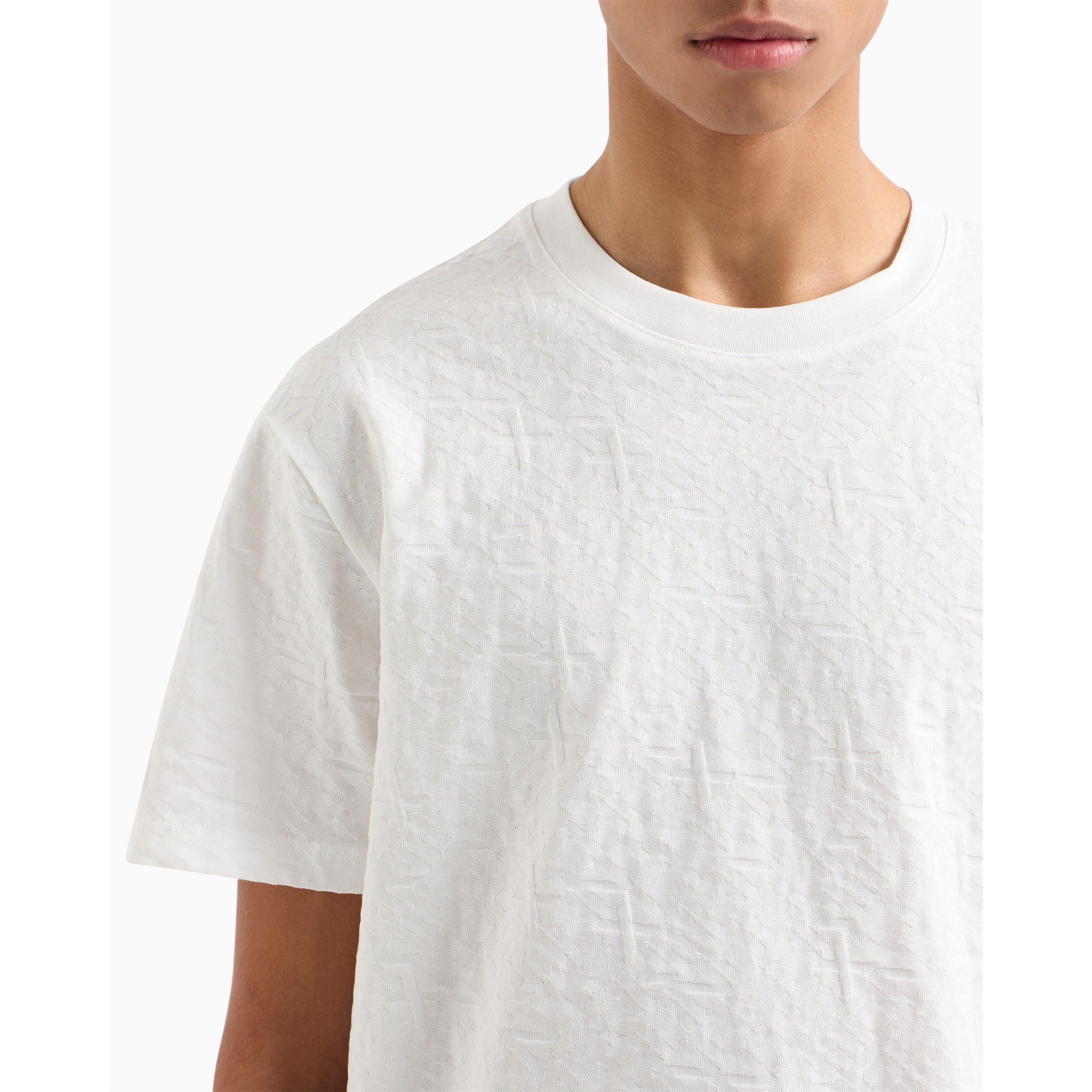 Off White F0015 - Armani Exchange - Men's Regular Fit T-Shirt - 4