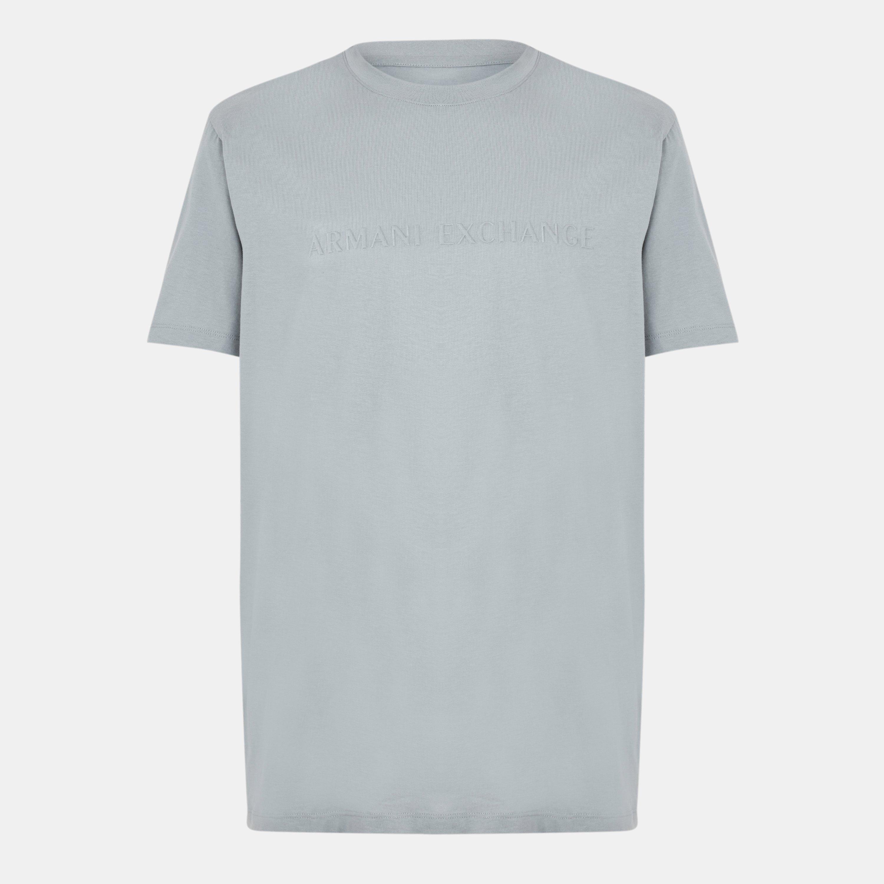Neut Gray U8051 - Armani Exchange - Embossed Logo T-Shirt - 1