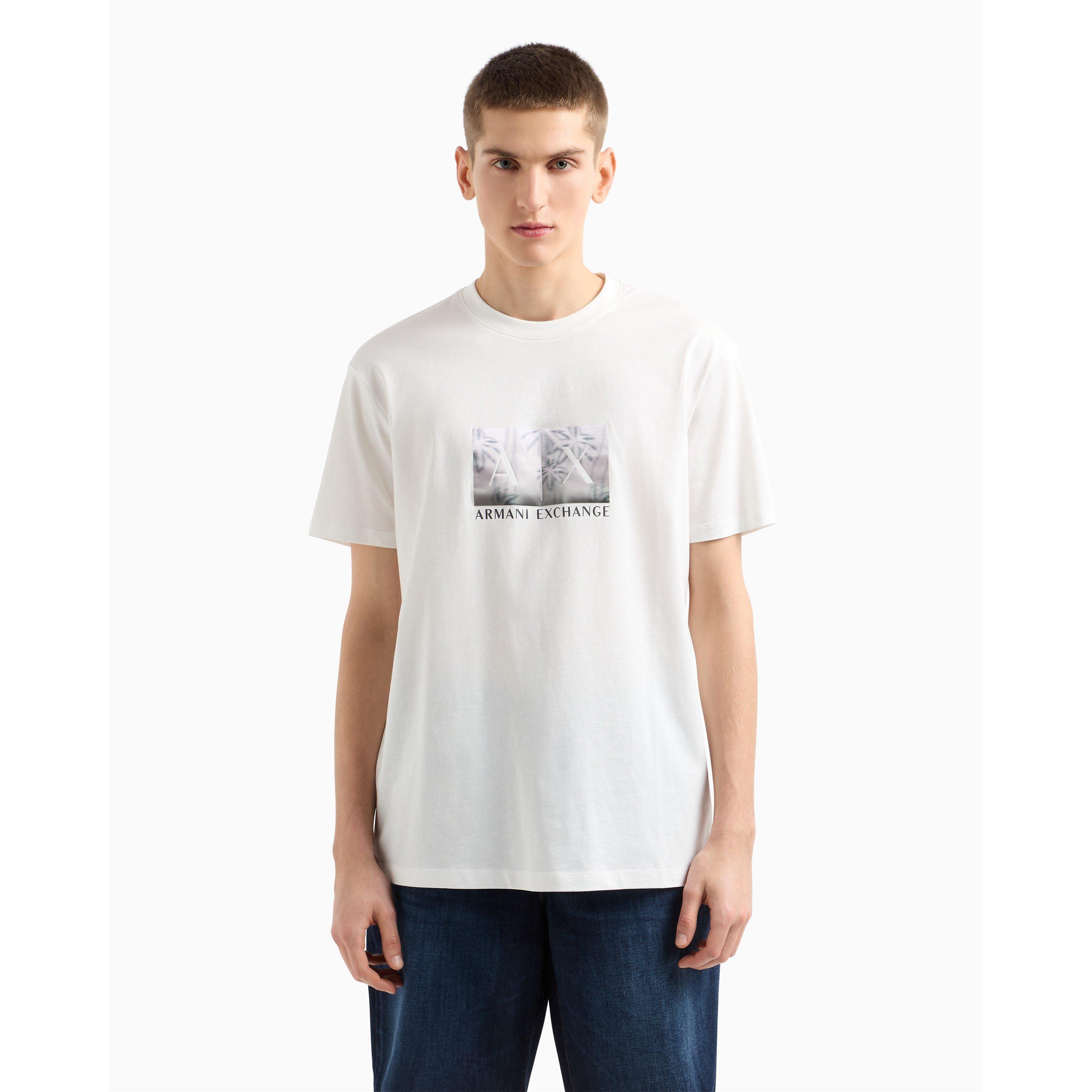 Off White U0009 - Armani Exchange - Men's Regular Fit T-Shirt - 2