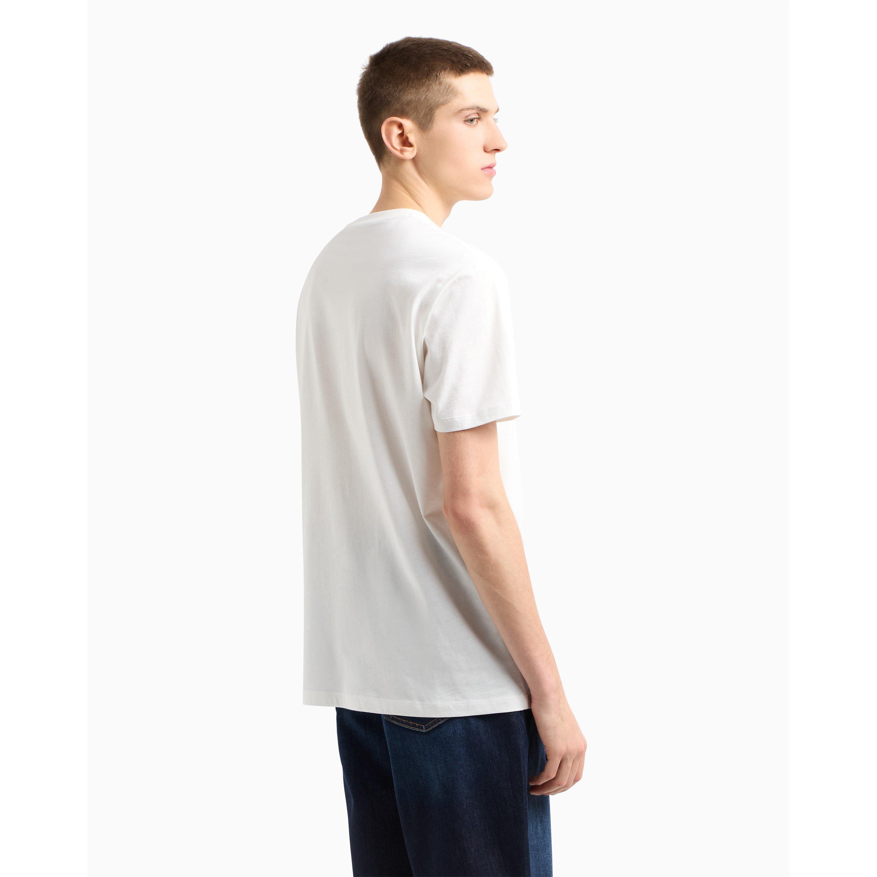 Off White U0009 - Armani Exchange - Men's Regular Fit T-Shirt - 3