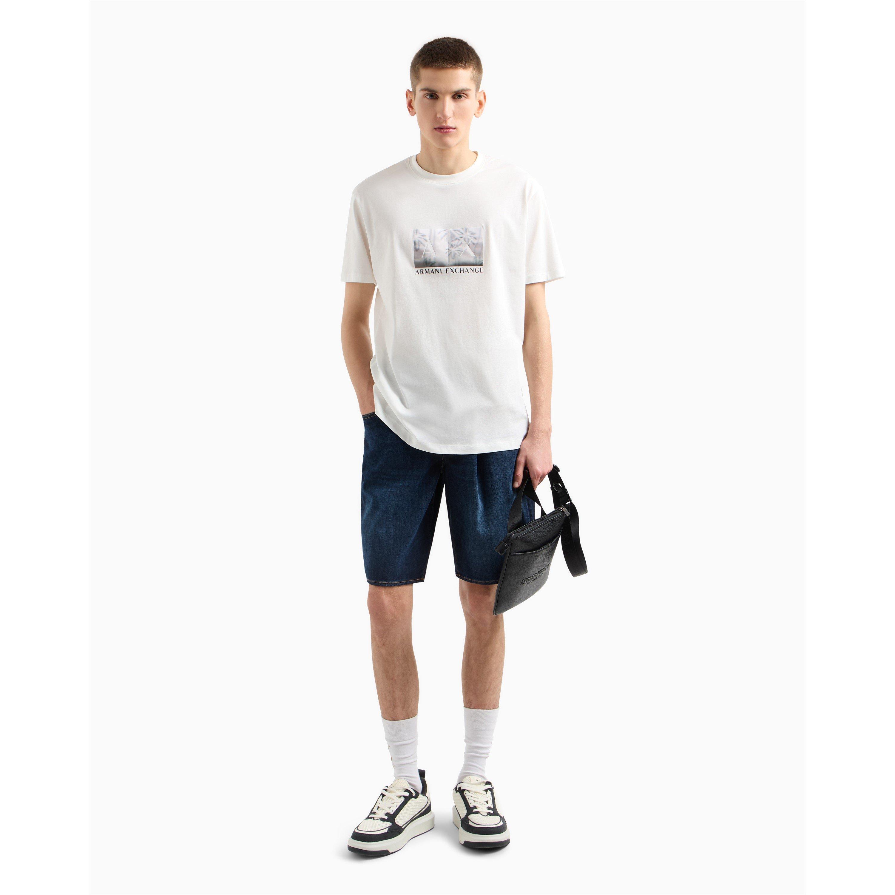 Off White U0009 - Armani Exchange - Men's Regular Fit T-Shirt - 5