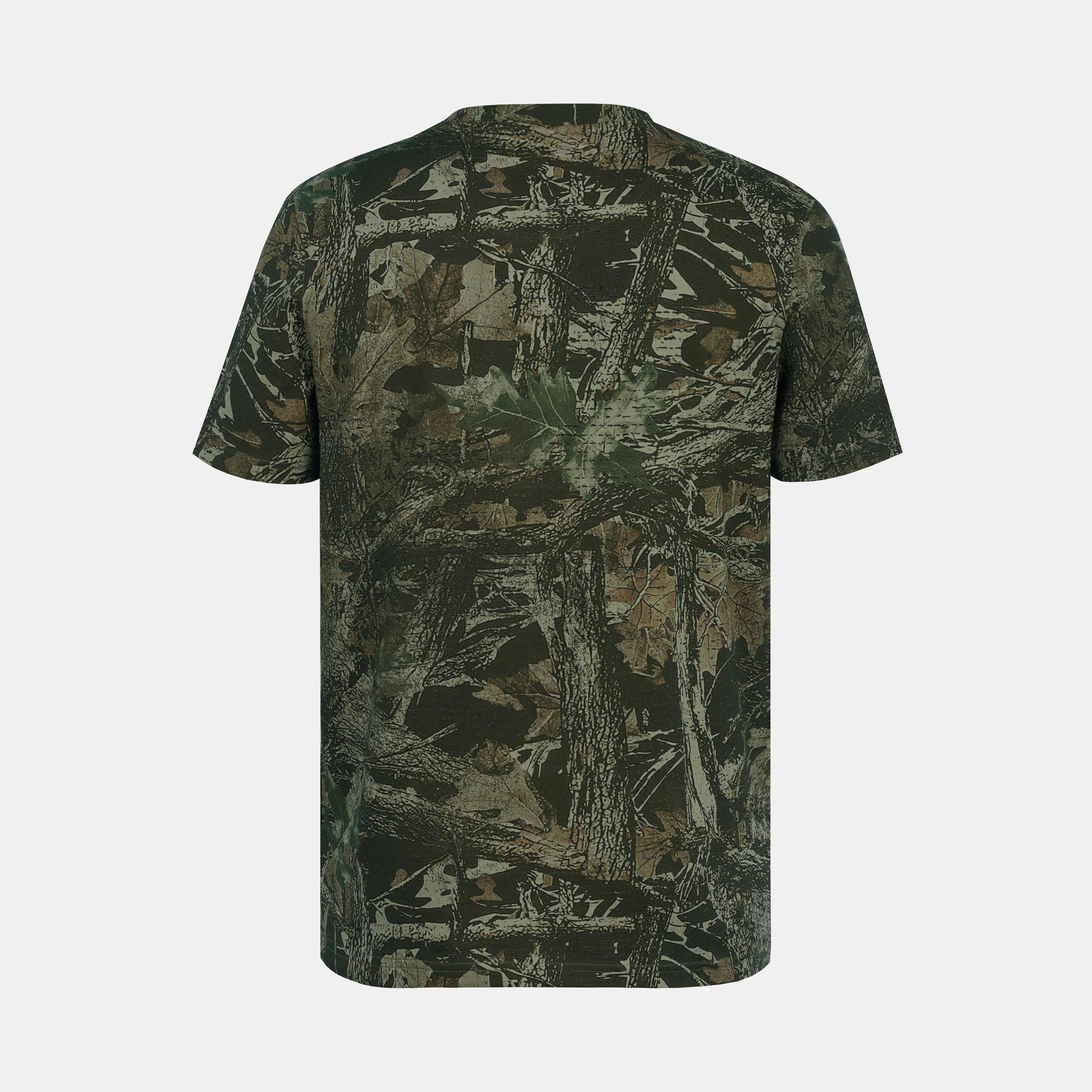 Khaki Camouflage - Firetrap - Men's Cotton Short Sleeve Crew Neck T-Shirt - 3