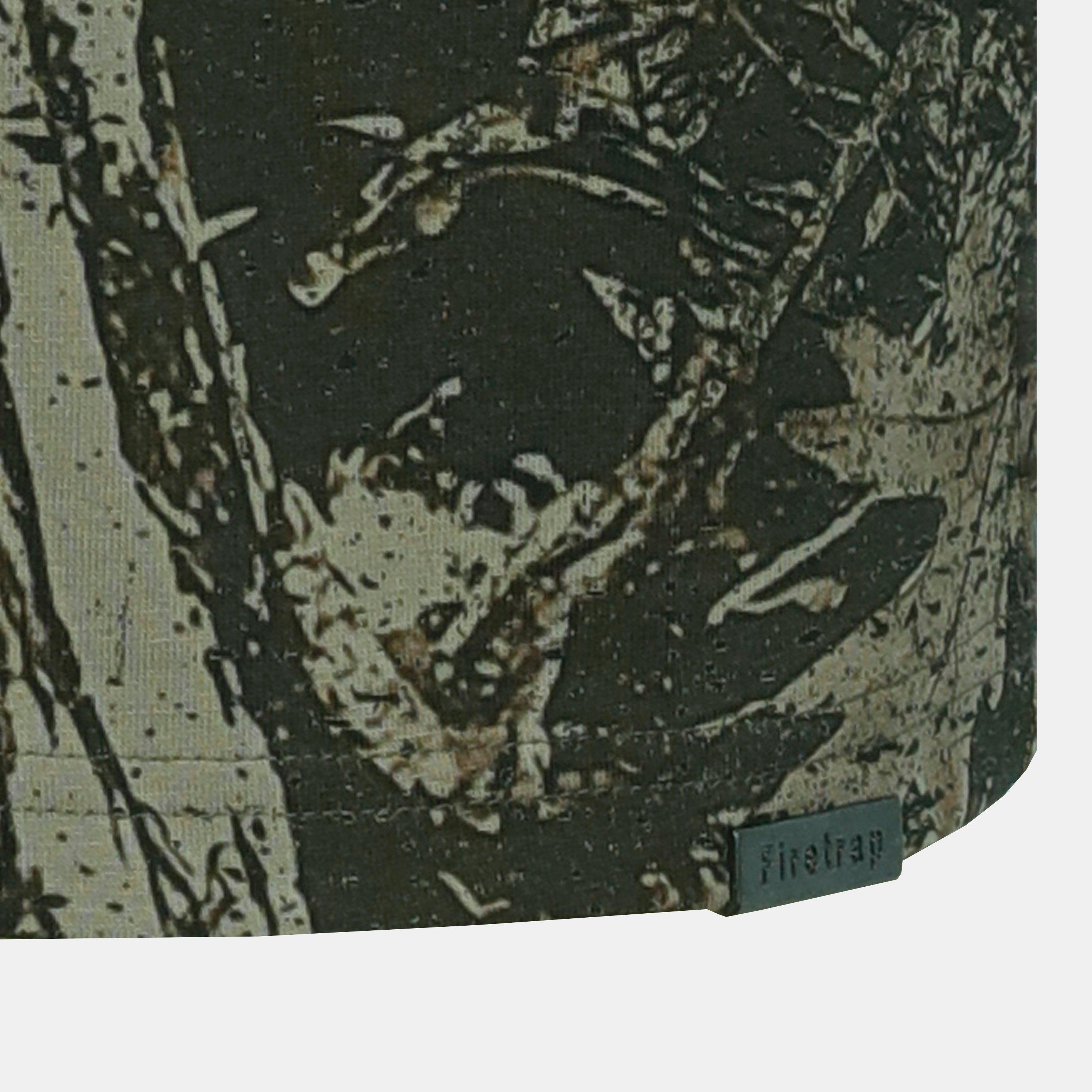 Khaki Camouflage - Firetrap - Men's Cotton Short Sleeve Crew Neck T-Shirt - 7