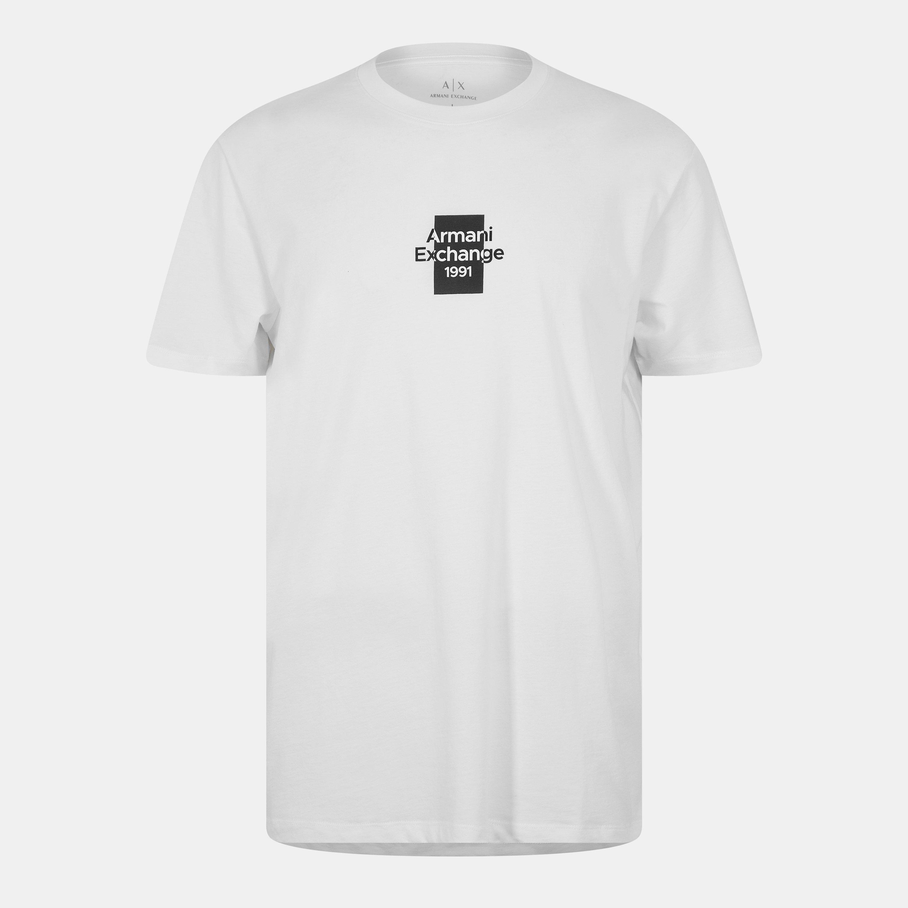 Off White U0009 - Armani Exchange - Men's Regular Fit T-Shirt - 1