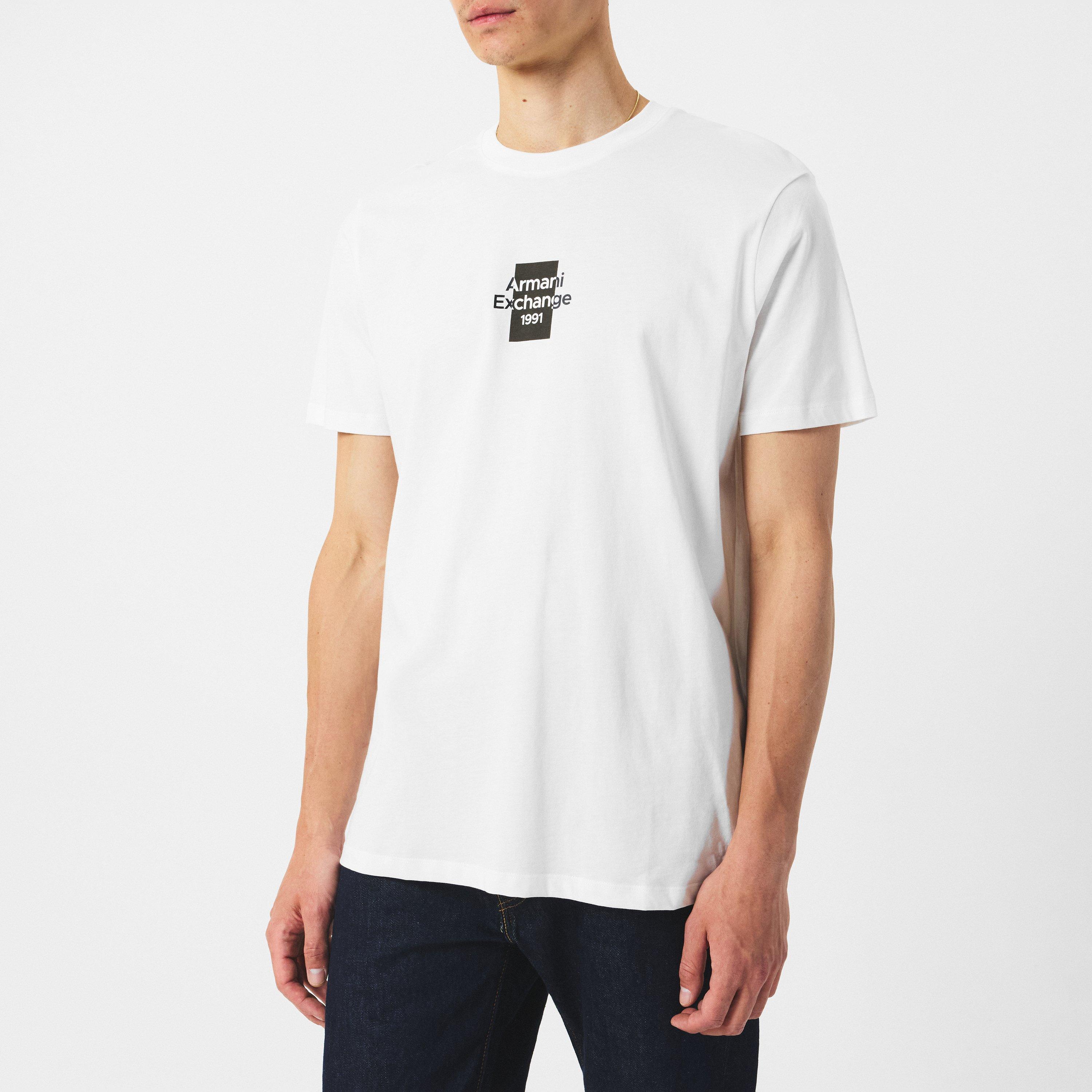 Off White U0009 - Armani Exchange - Men's Regular Fit T-Shirt - 3