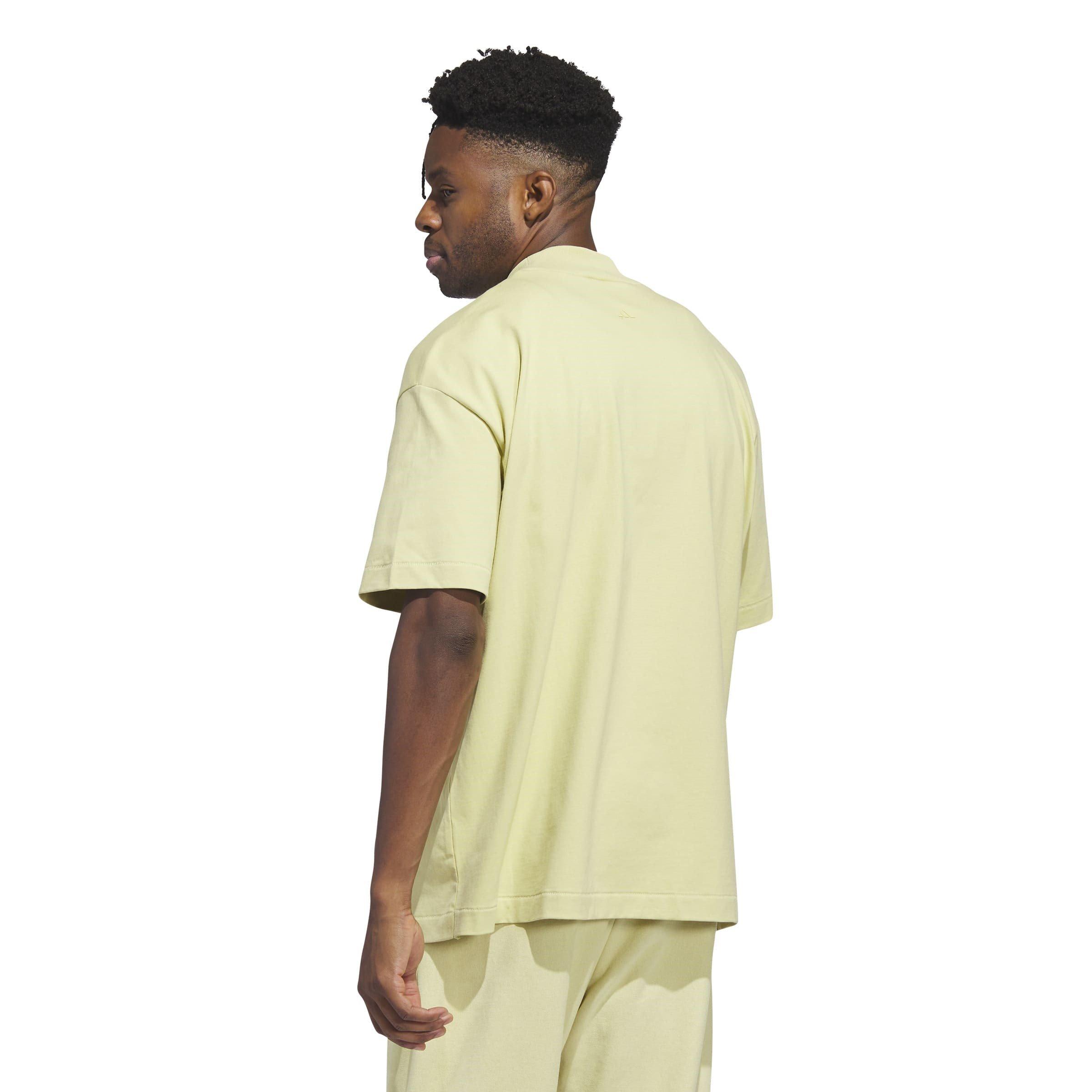 Jaune - adidas - Basketball T-Shirt Mens - 4