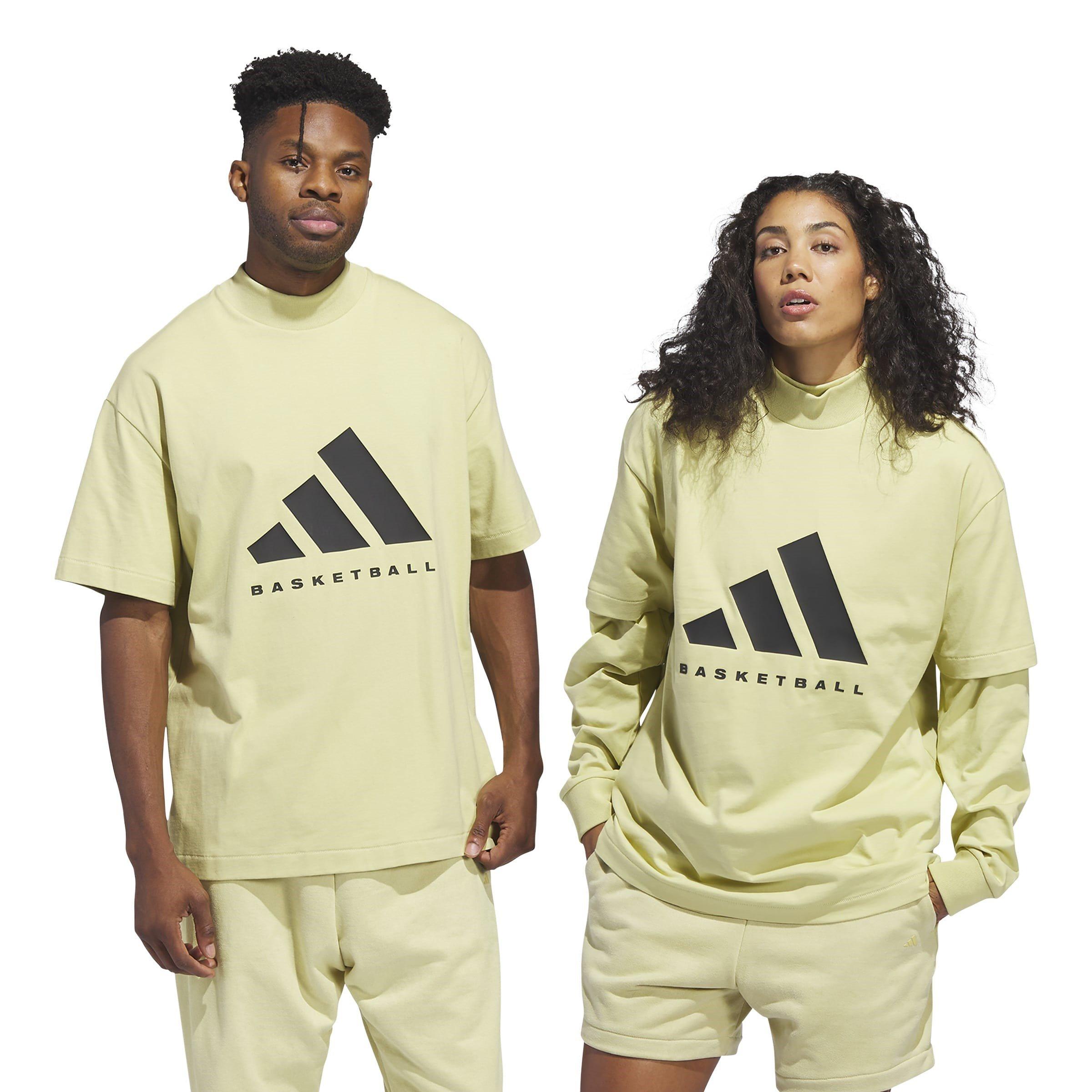 Jaune - adidas - Basketball T-Shirt Mens - 6