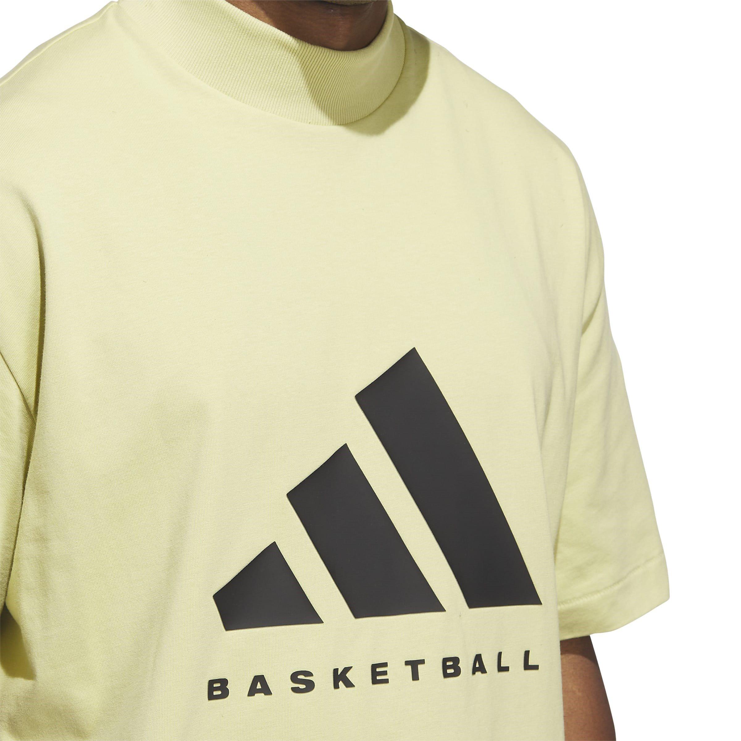 Jaune - adidas - Basketball T-Shirt Mens - 8
