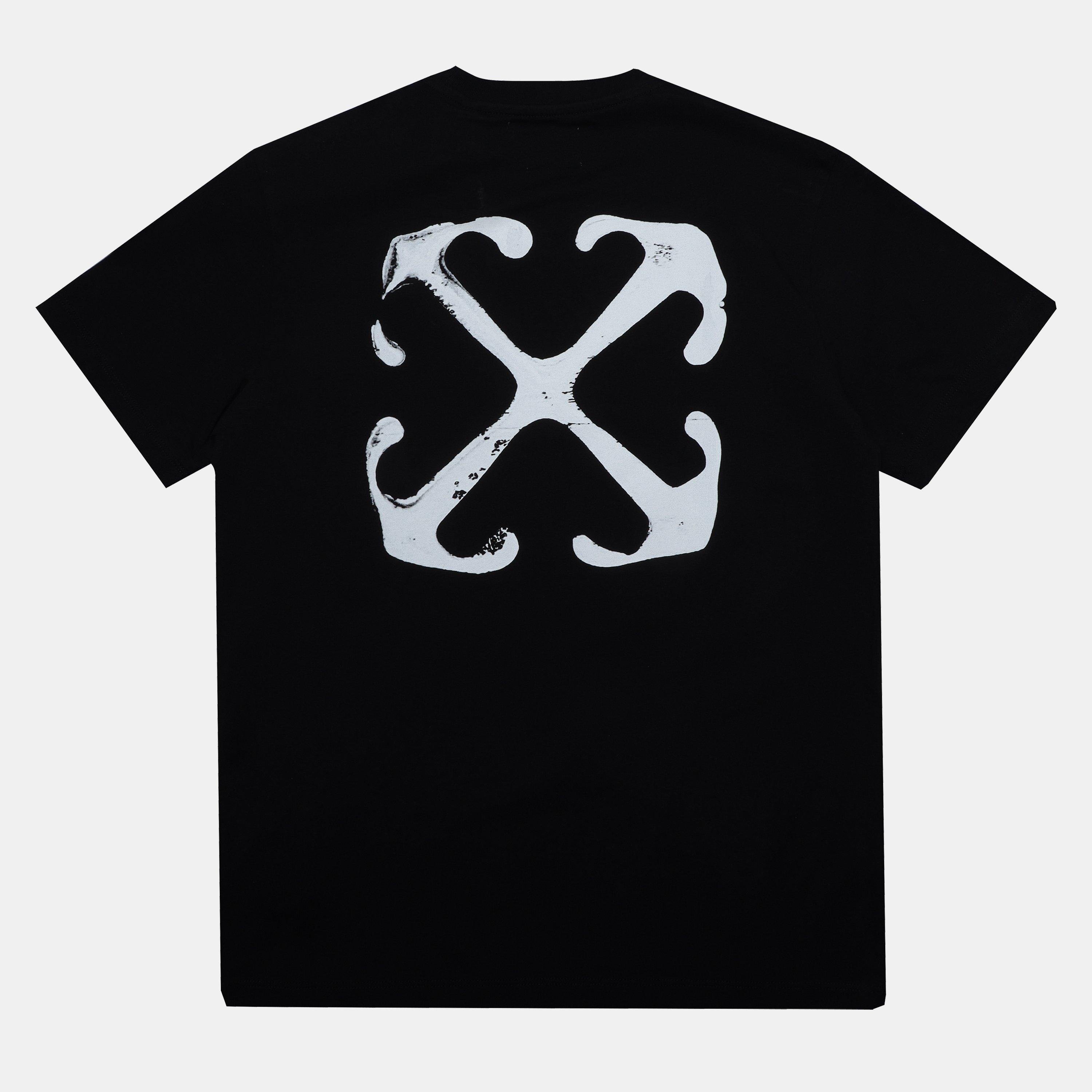 Sort Hvid - Off White - Off Paint Tee Jn99 - 2