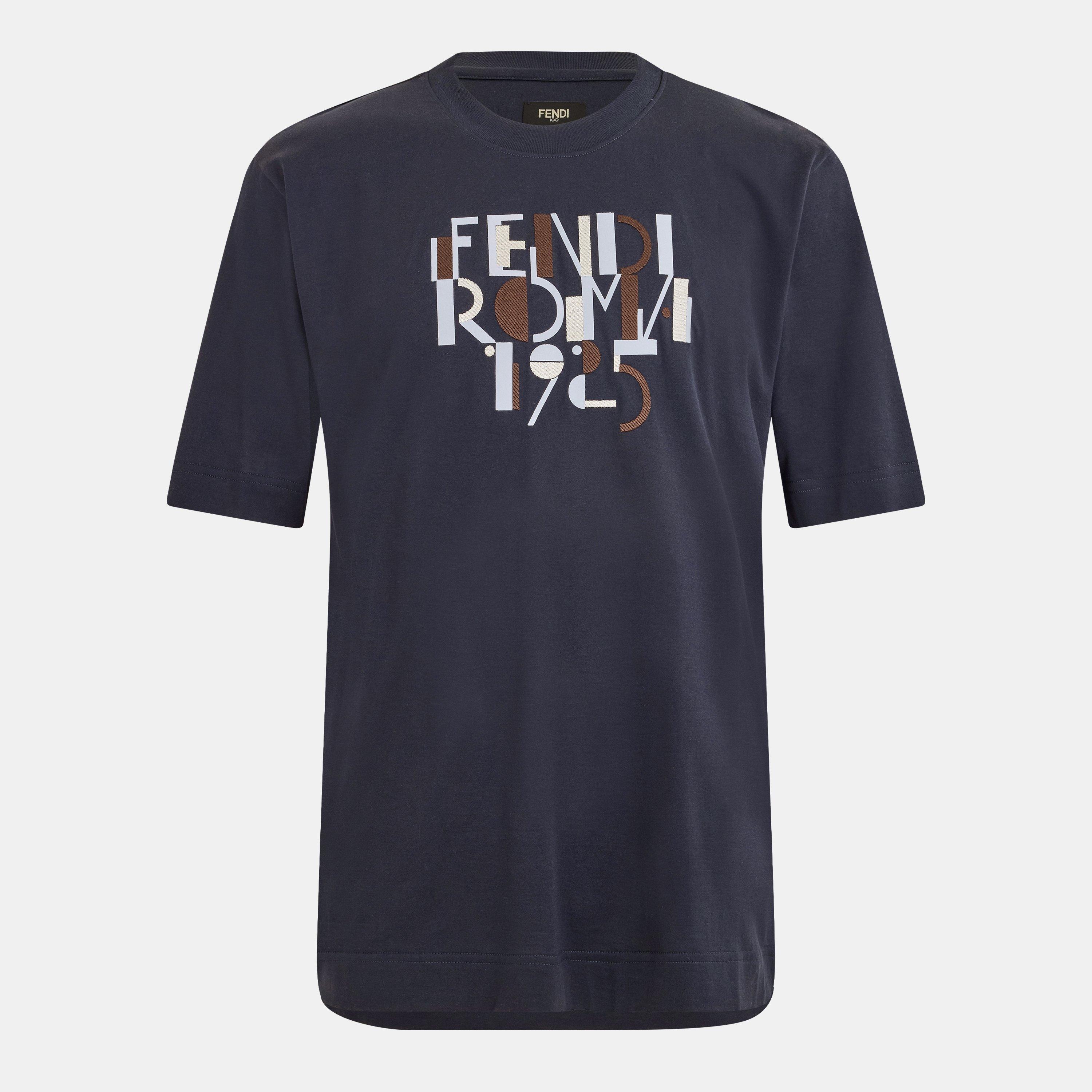 Navy - Fendi - Men's T-Shirt - 1