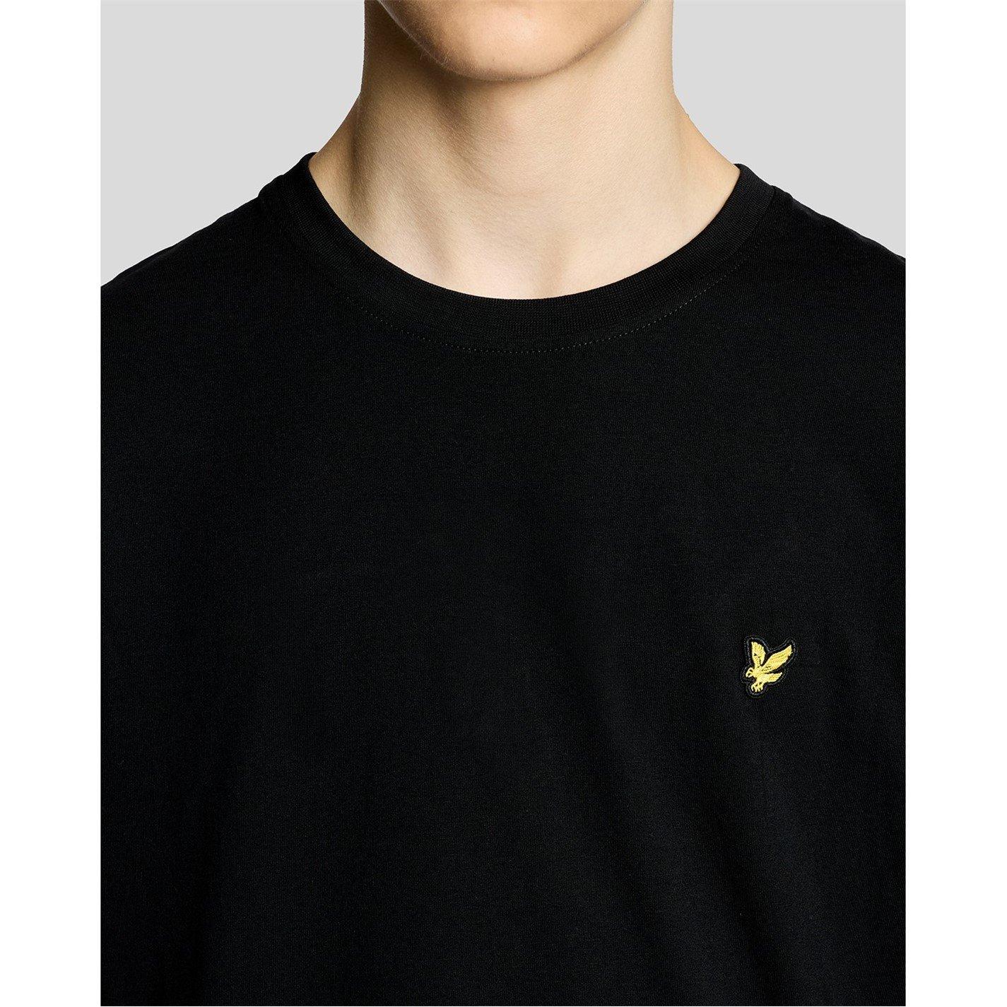 Black - Lyle and Scott - Lyle & Scott Kids Plain Cotton T-Shirt - 4