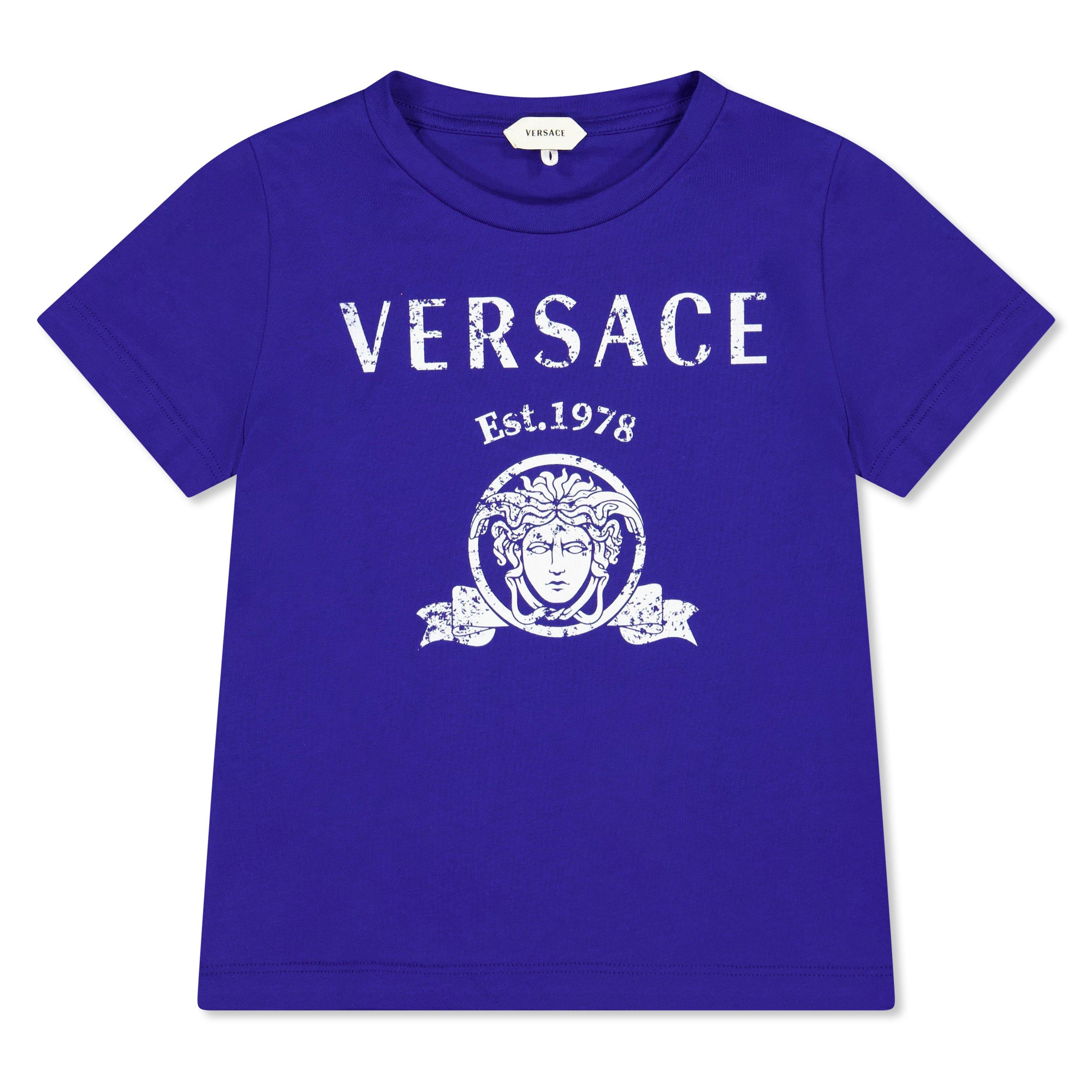 Blu/Wht 2U0K0 - Versace - Versace LG Tee Jn63 - 1