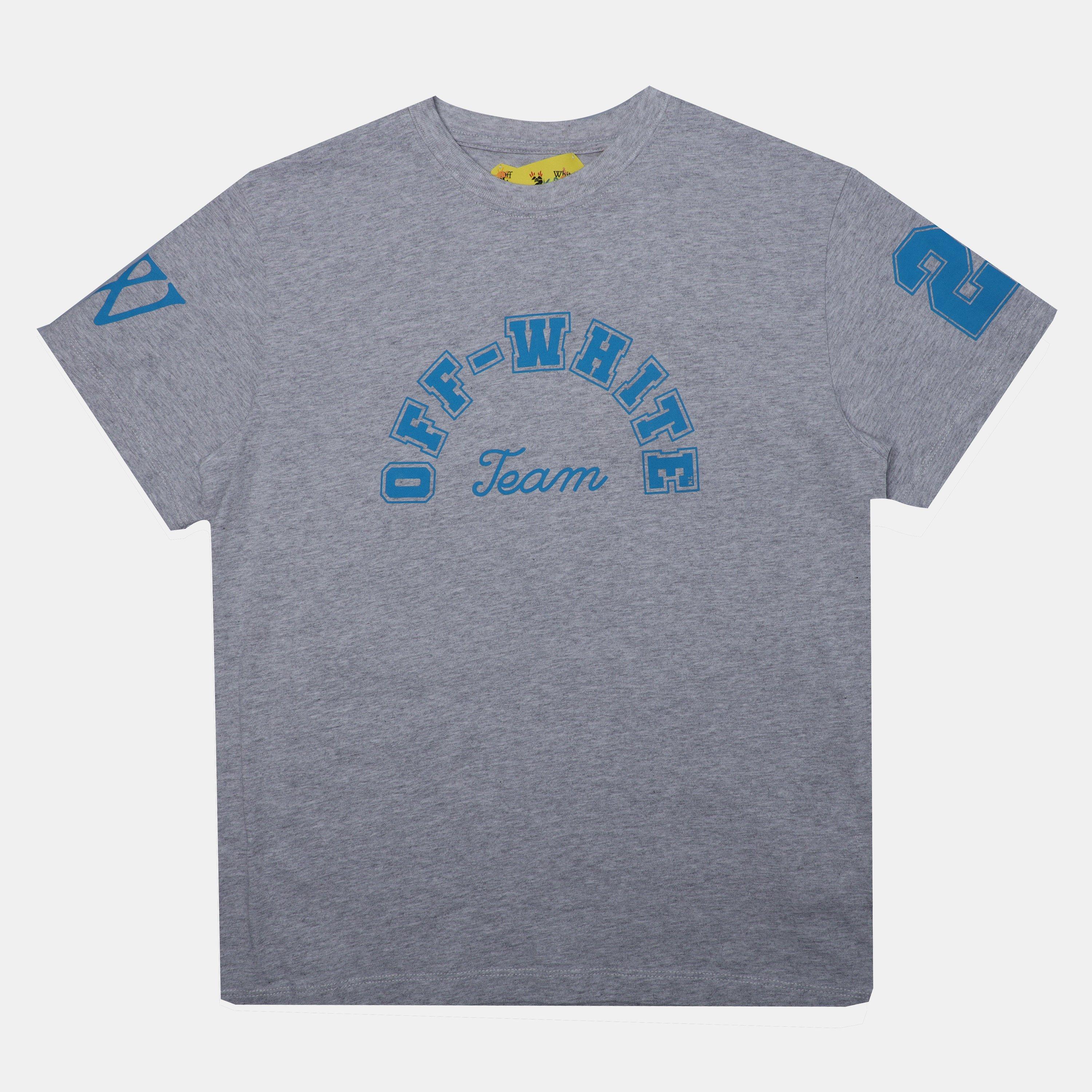 Melange Grey - Off White - Off Team 23 Tee Jn99 - 1