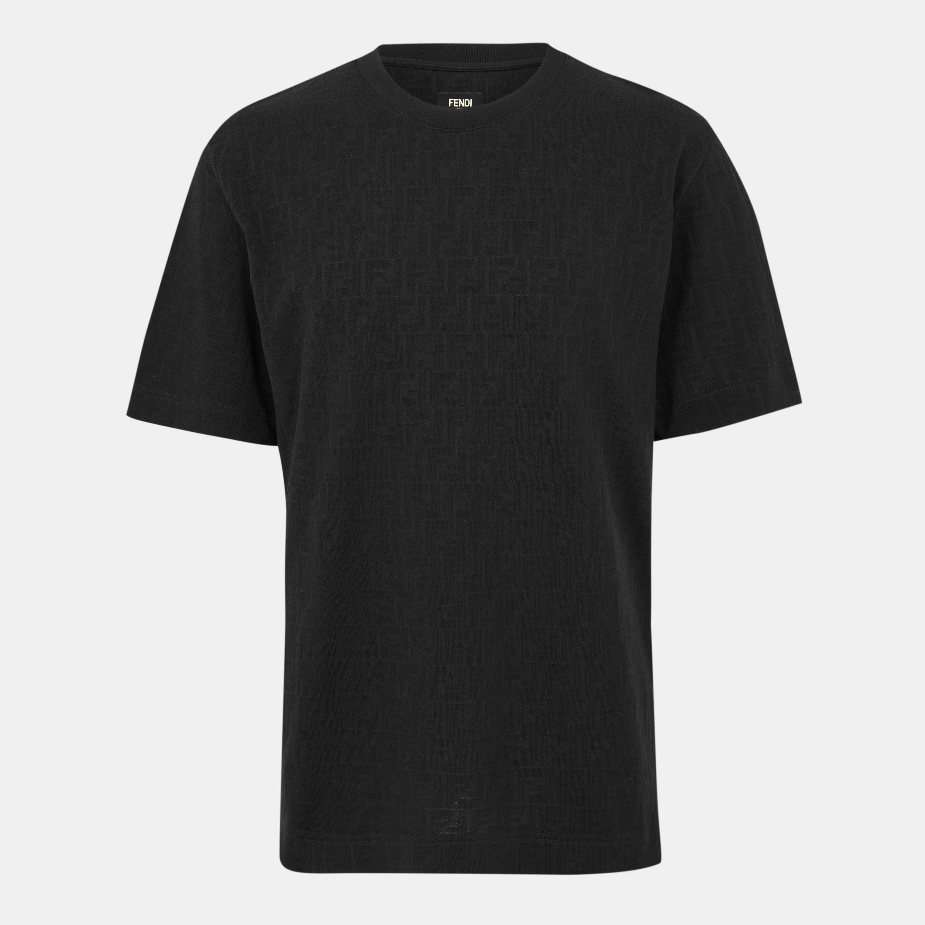 Black - Fendi - Mens Monogram FF T-Shirt - 1