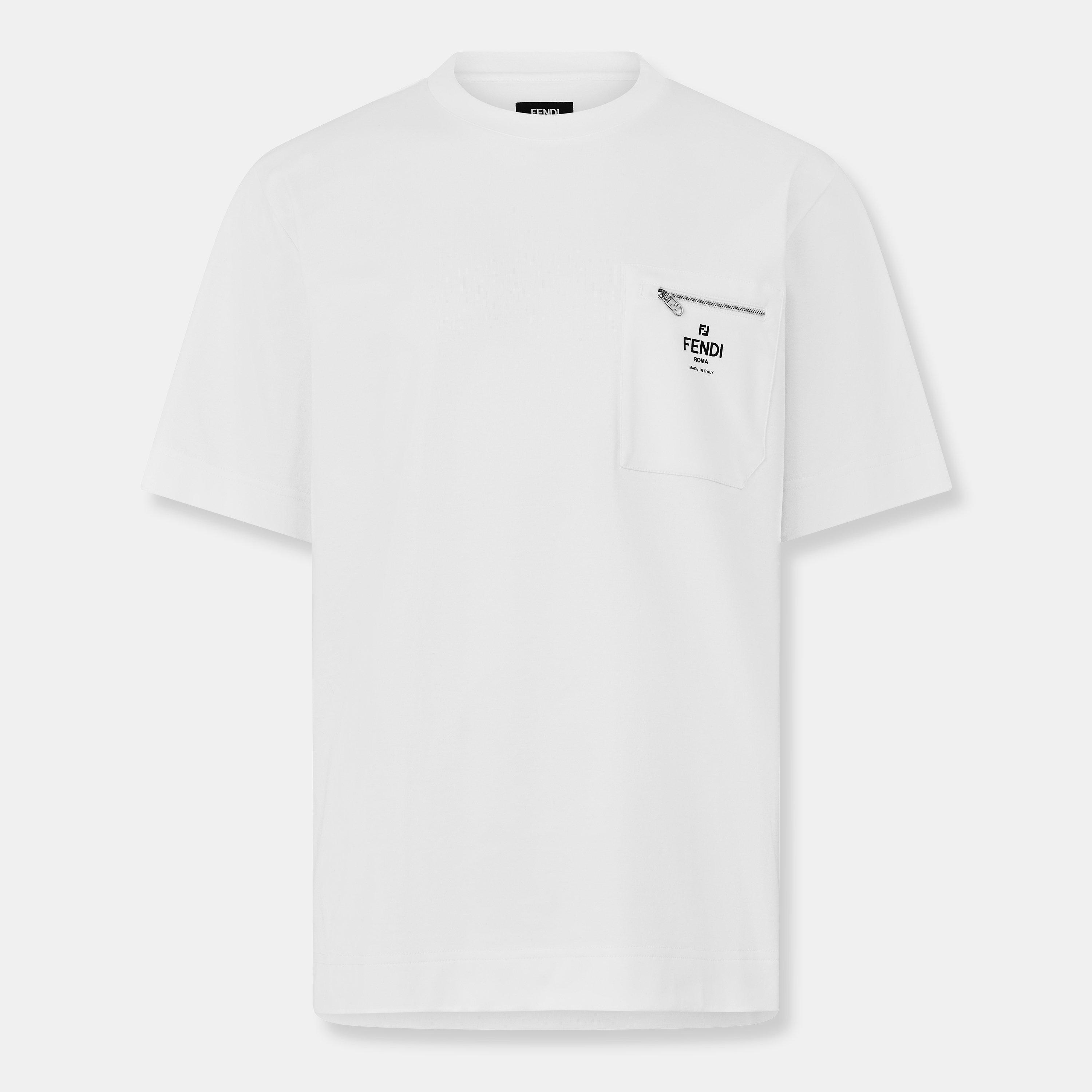 Fendi Men's T-Shirt - White - X Large