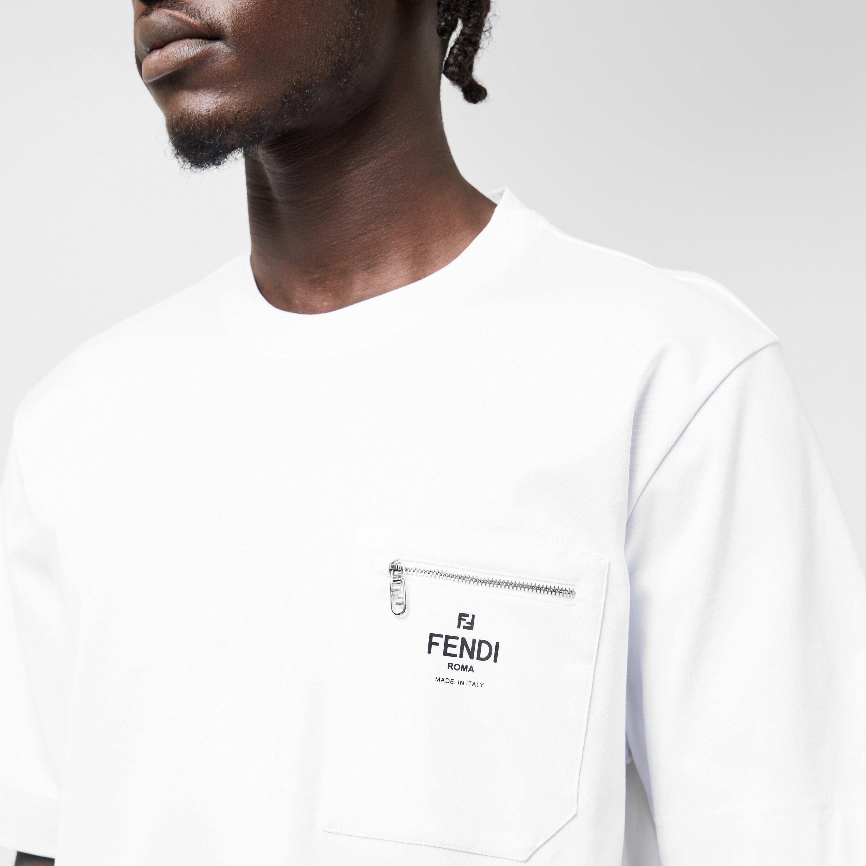 White - Fendi - Men's T-Shirt - 5