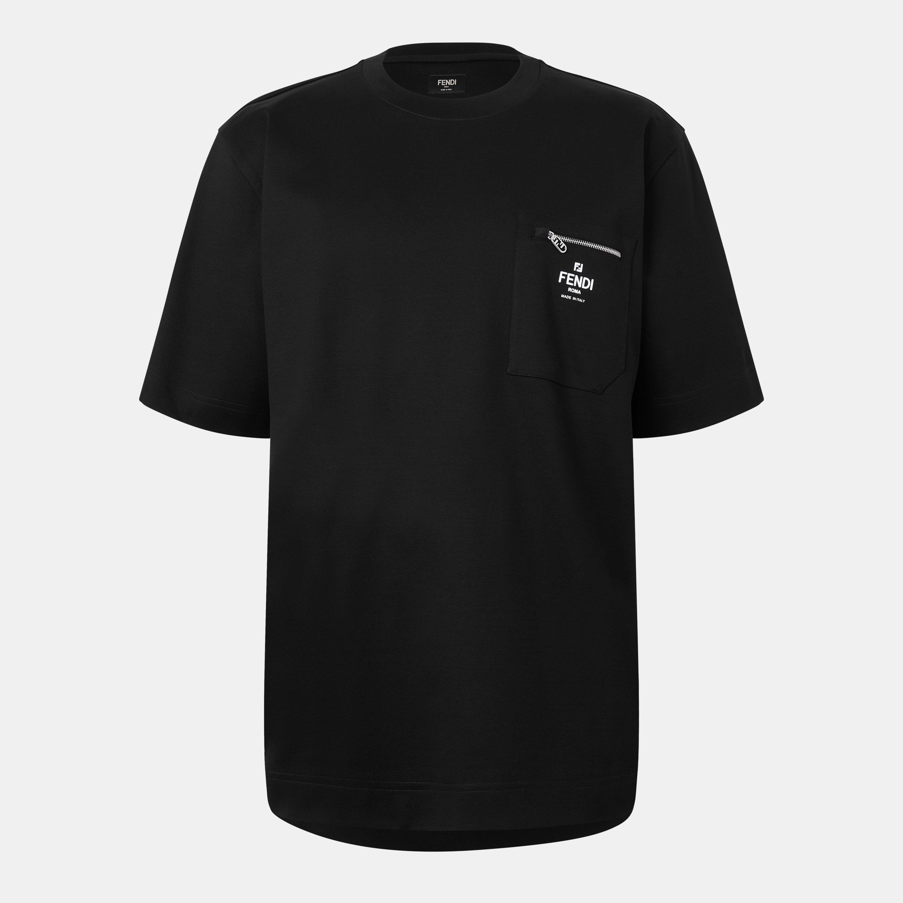 Fendi Men's T-Shirt - Black - Large
