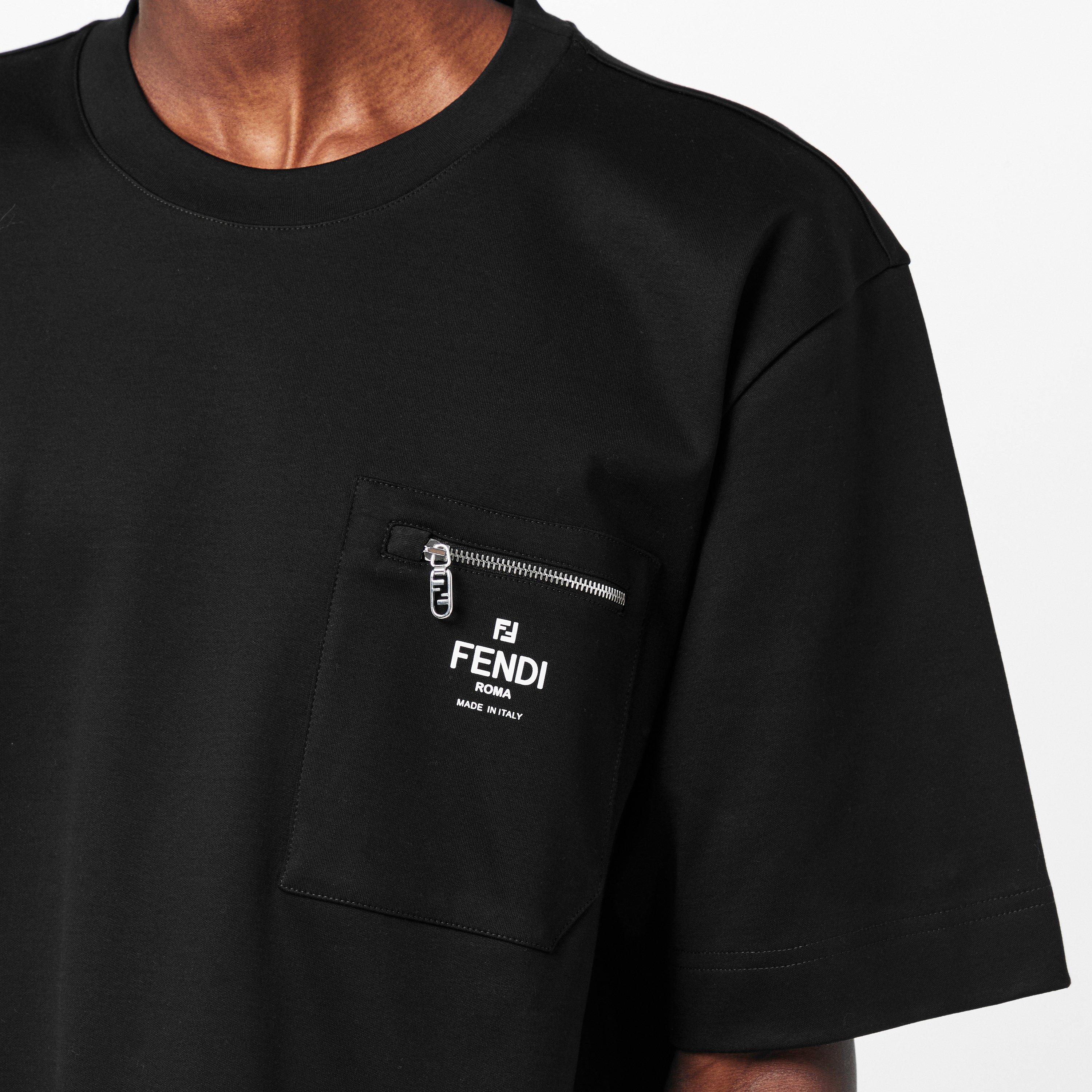 Black - Fendi - Men's T-Shirt - 5