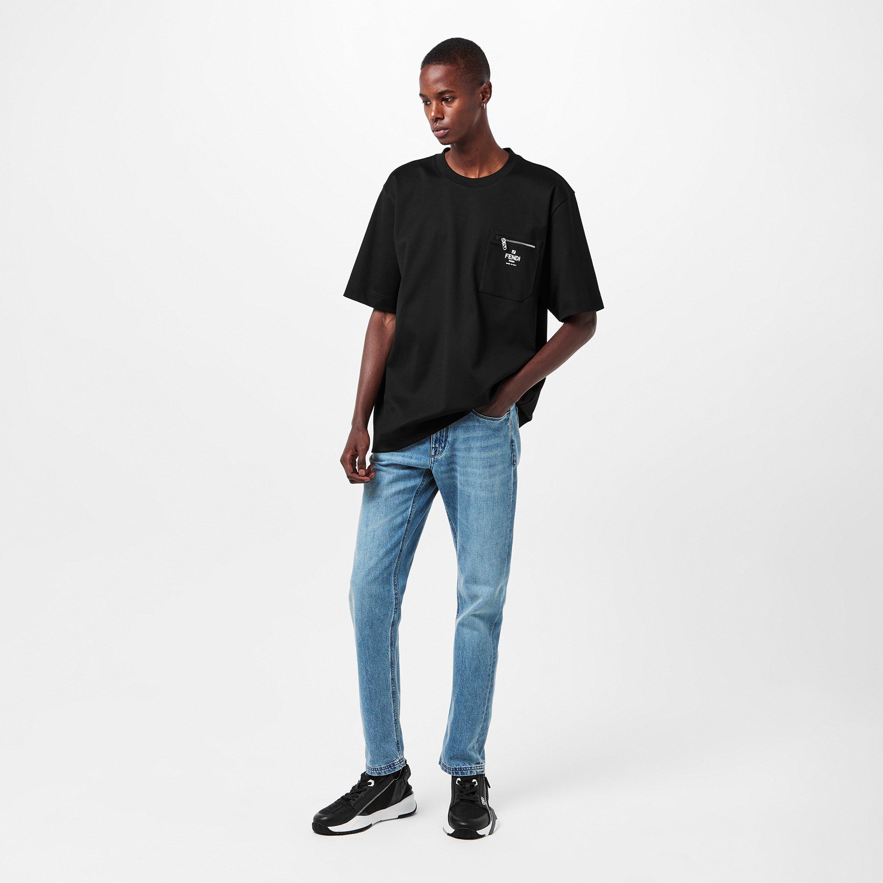 Black - Fendi - Men's T-Shirt - 6