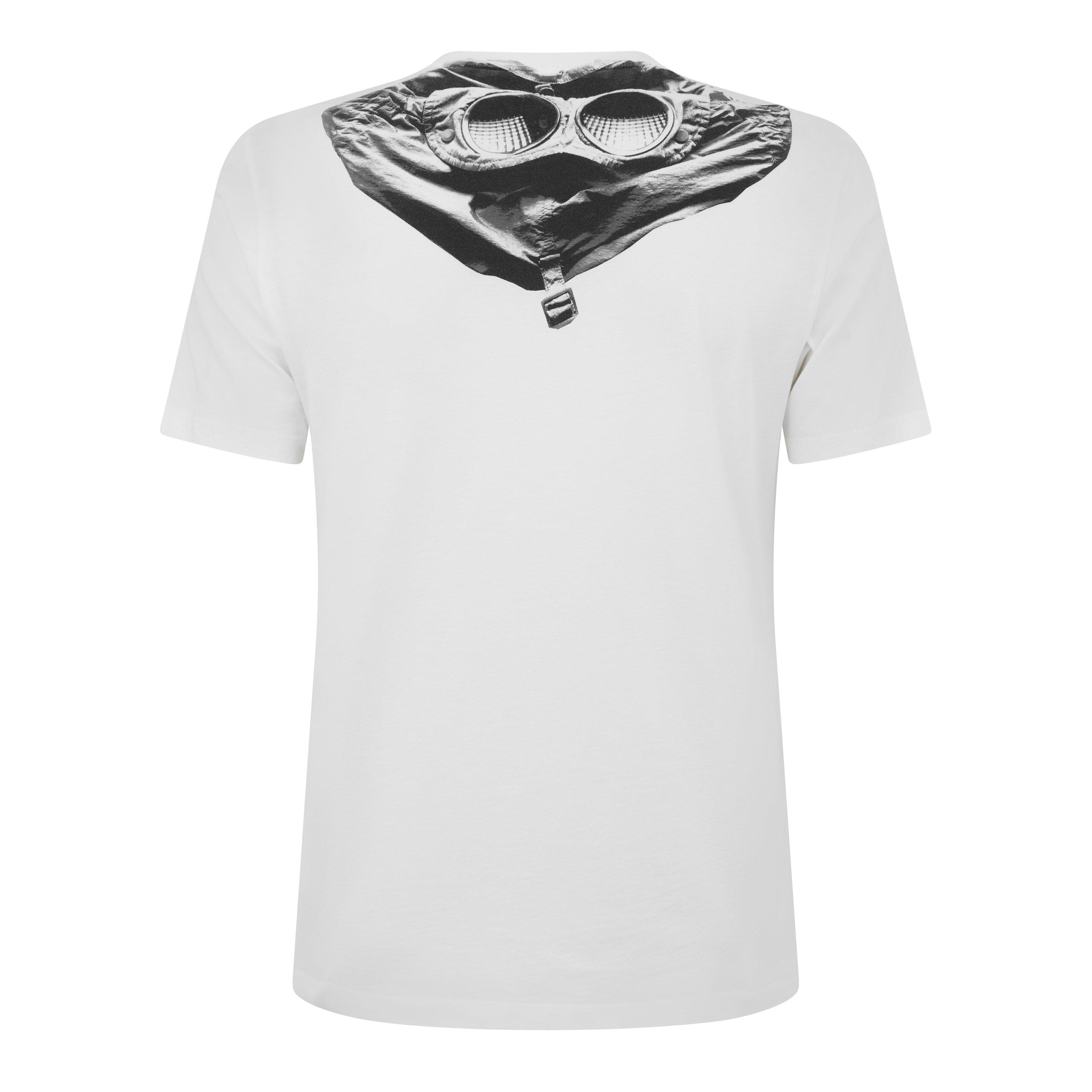 Gauze White 103 - CP Company - Men's Regular Fit Goggle Print T-Shirt - 8