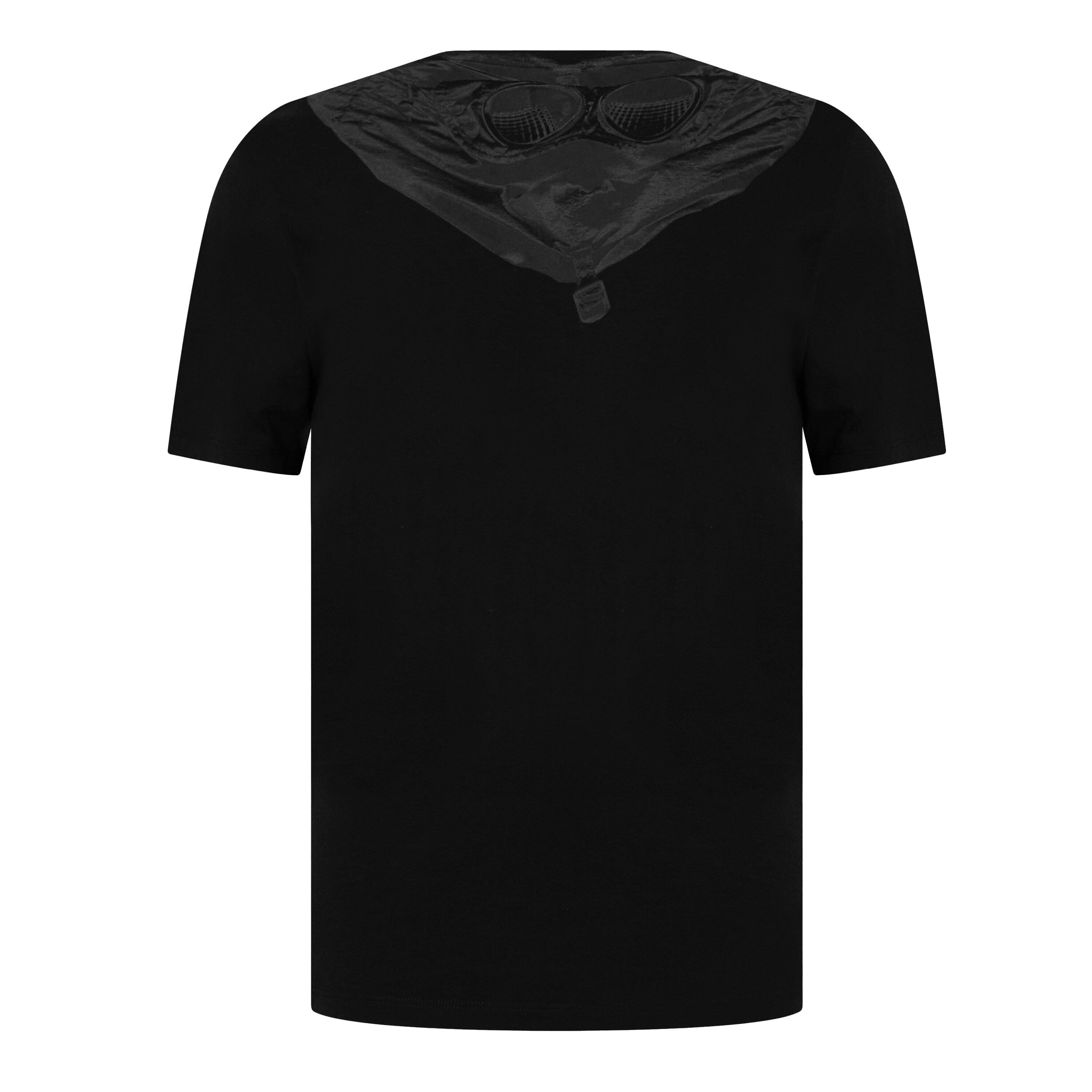 Black 999 - CP Company - Men's Regular Fit Goggle Print T-Shirt - 9