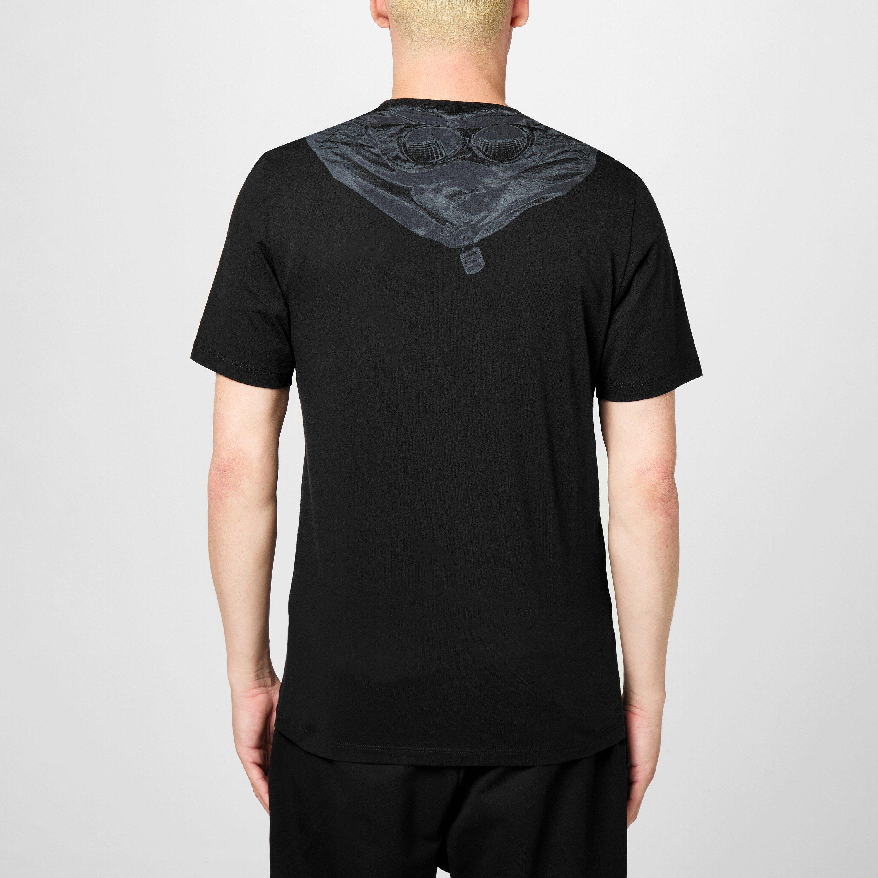 Black 999 - CP Company - Men's Regular Fit Goggle Print T-Shirt - 4