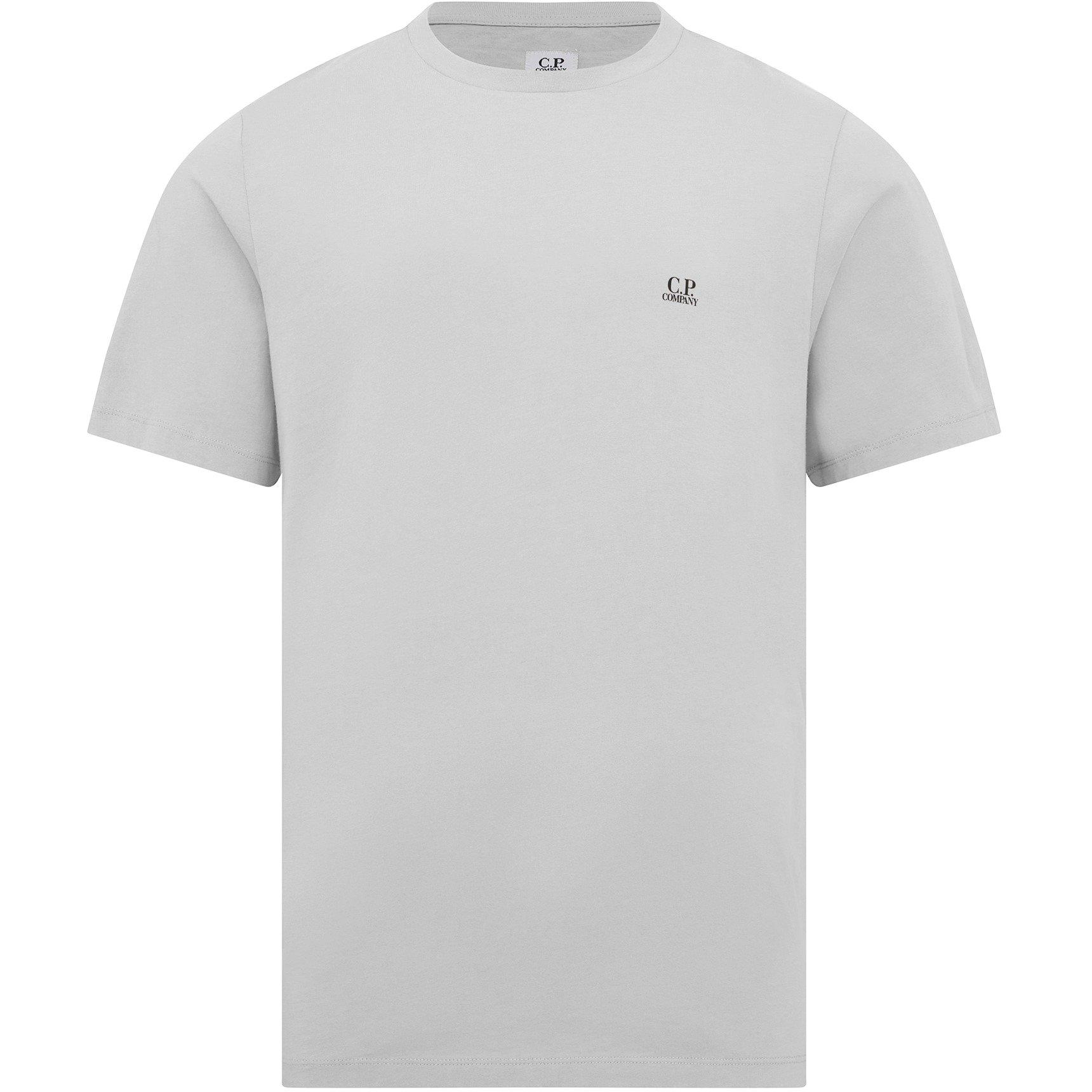 Tシャツ・カットソー C.P. COMPANY Men T Shirts 18CMTS087A 006374G935 Grey Jersey T-shirt C.P. COMPANY 18CMTS087A 006374G935 - Ancote