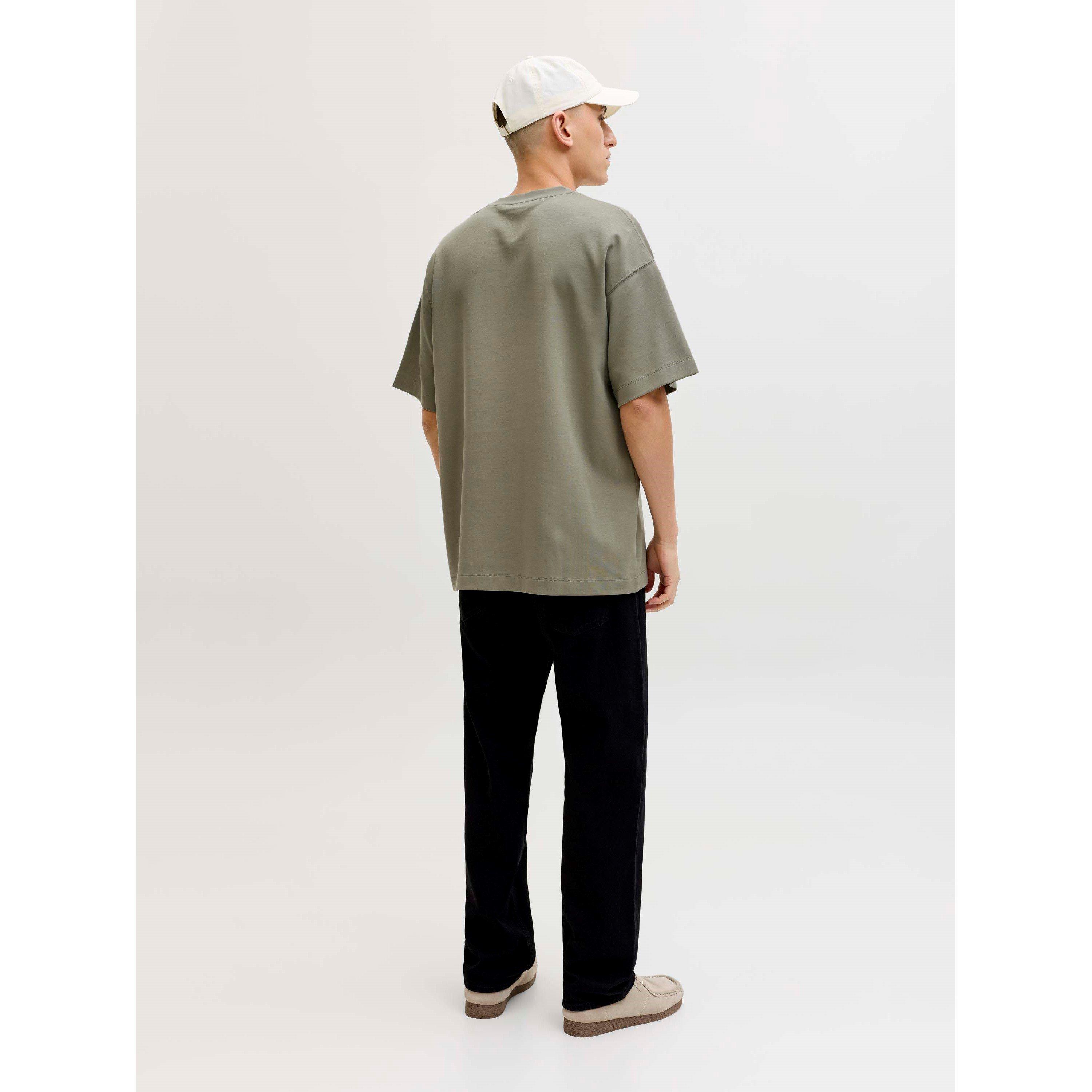 Vetiver - Jack and Jones - Men's Barron Short Sleeve O-Neck Oversized Fit T-Shirt - 3
