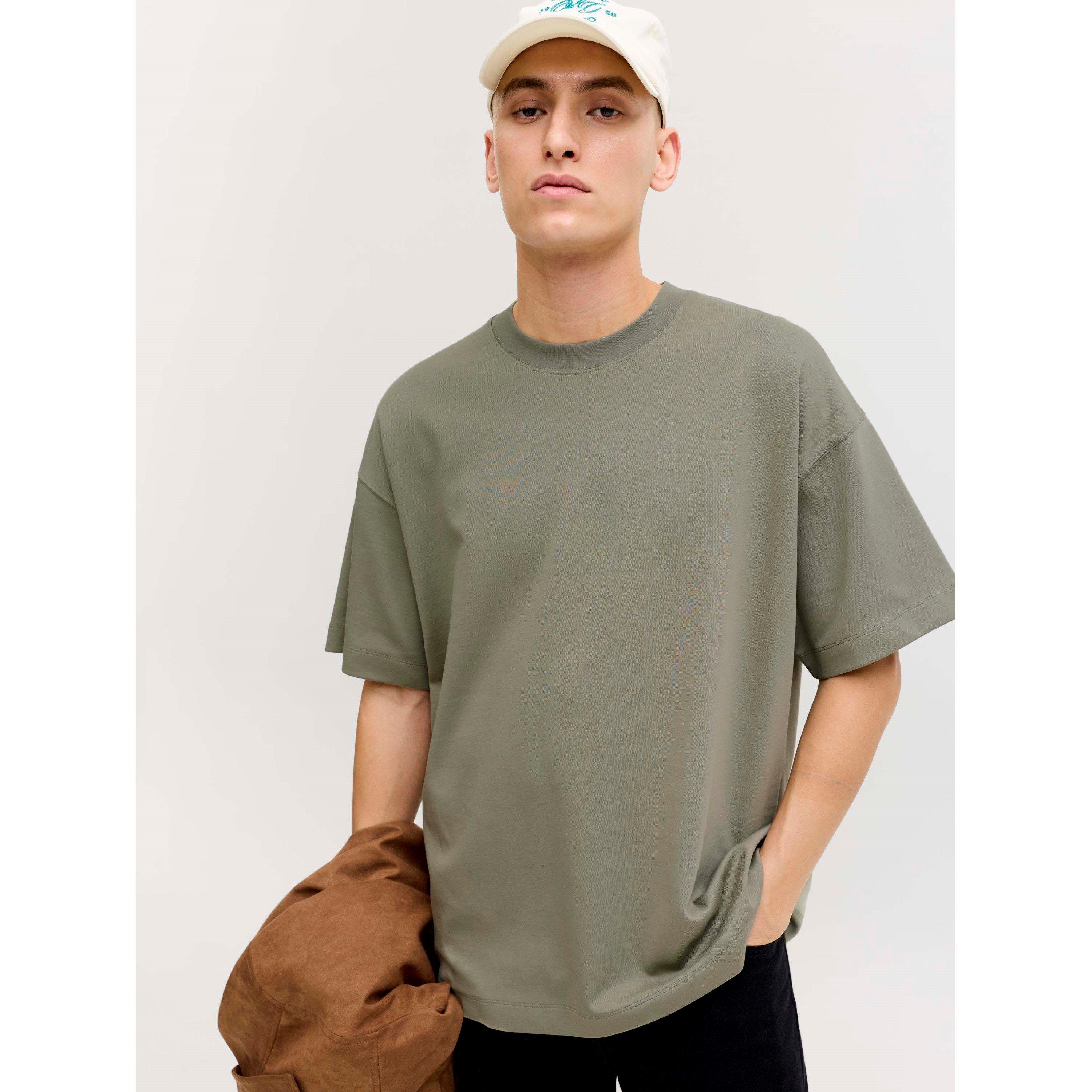 Vetiver - Jack and Jones - Men's Barron Short Sleeve O-Neck Oversized Fit T-Shirt - 6
