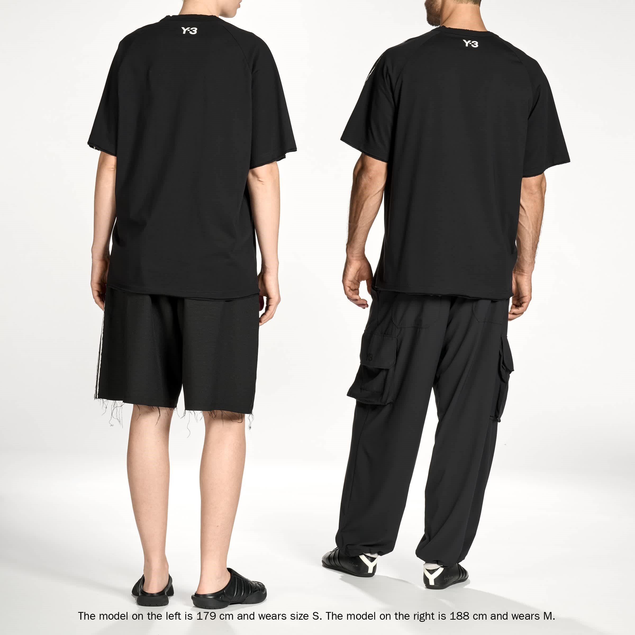 Black - Y3 - Men's Regular Fit T-Shirt - 3