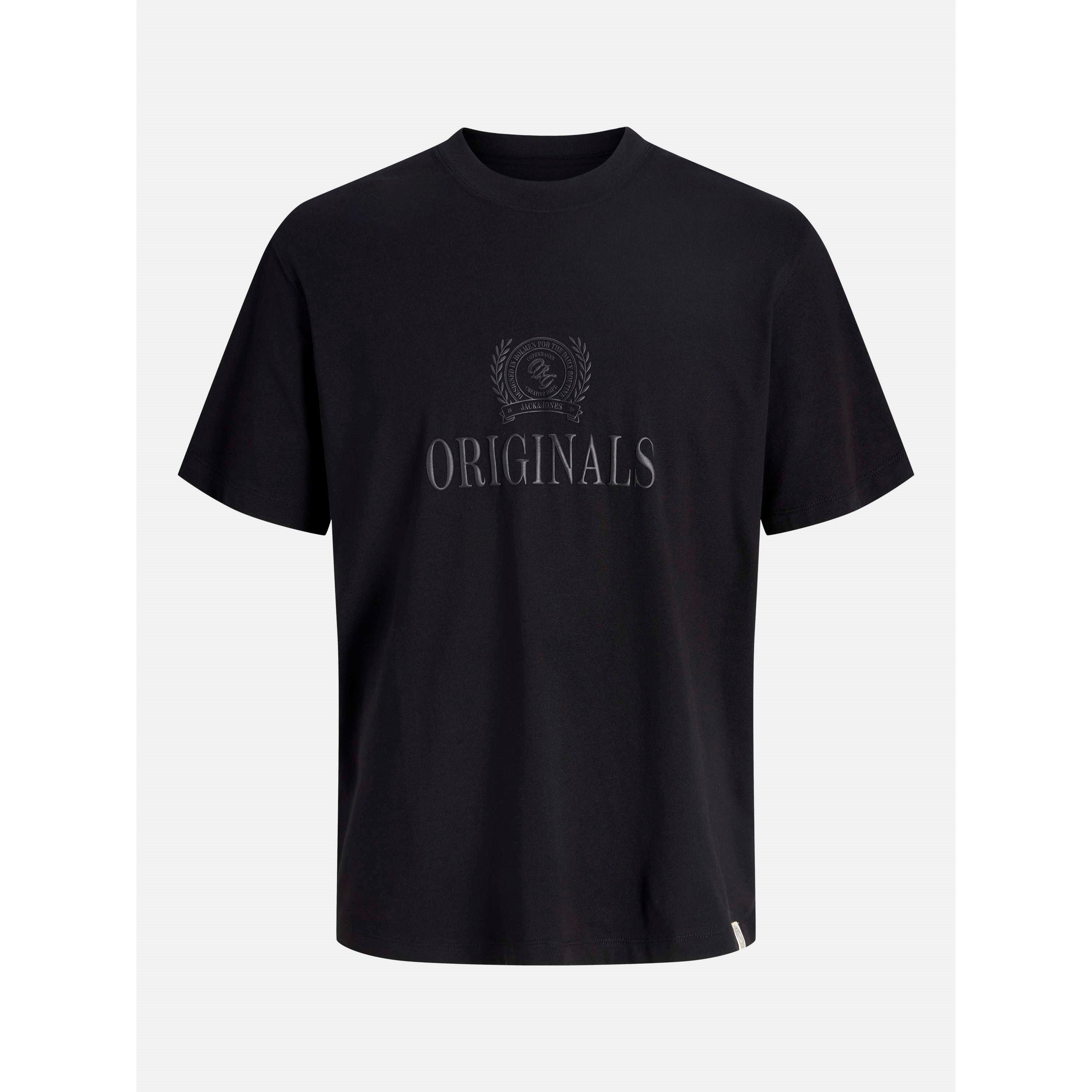 Black - Jack and Jones - Men's Monogram Short Sleeve T-Shirt - 1