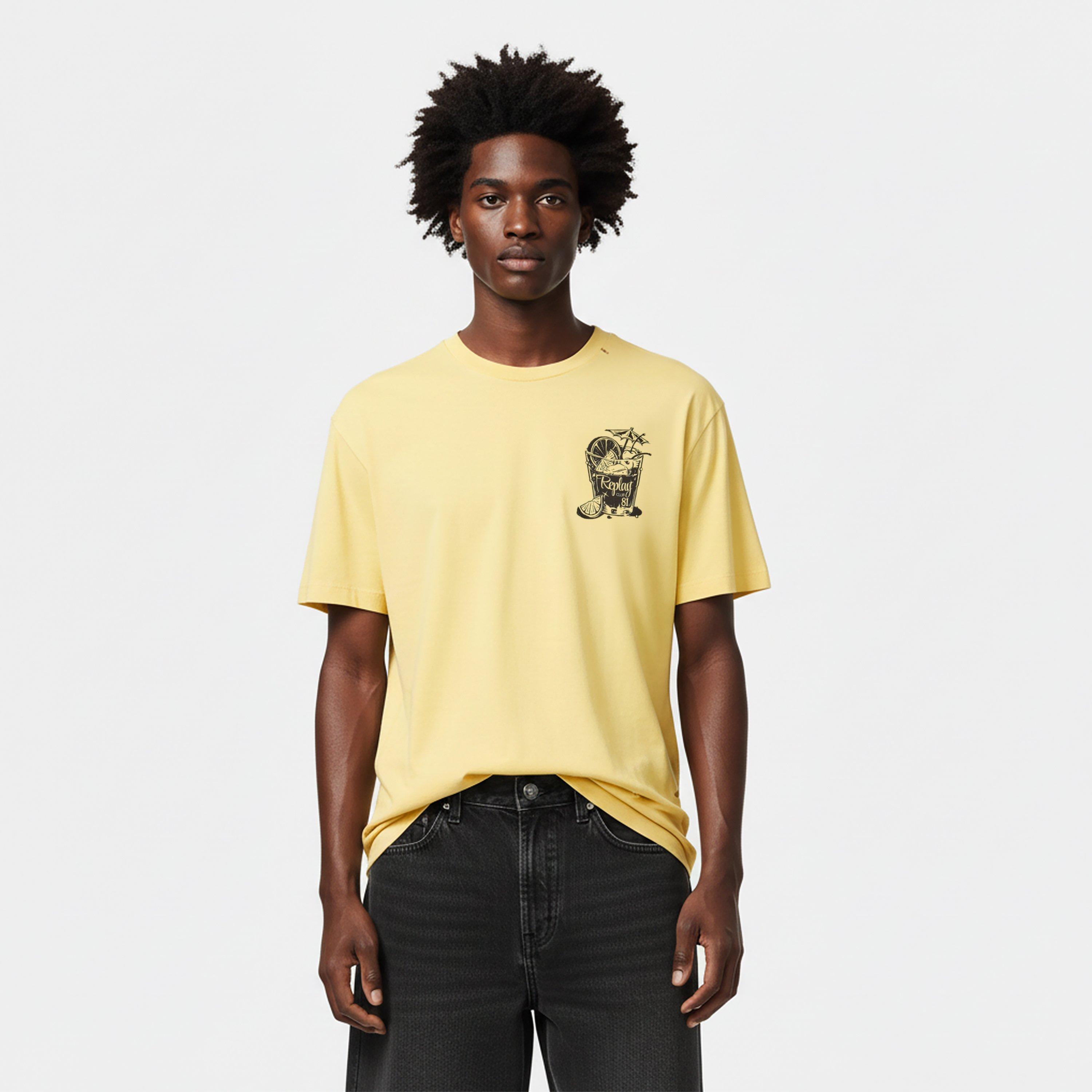 Yellow - Replay - Men's T-Shirt - 3