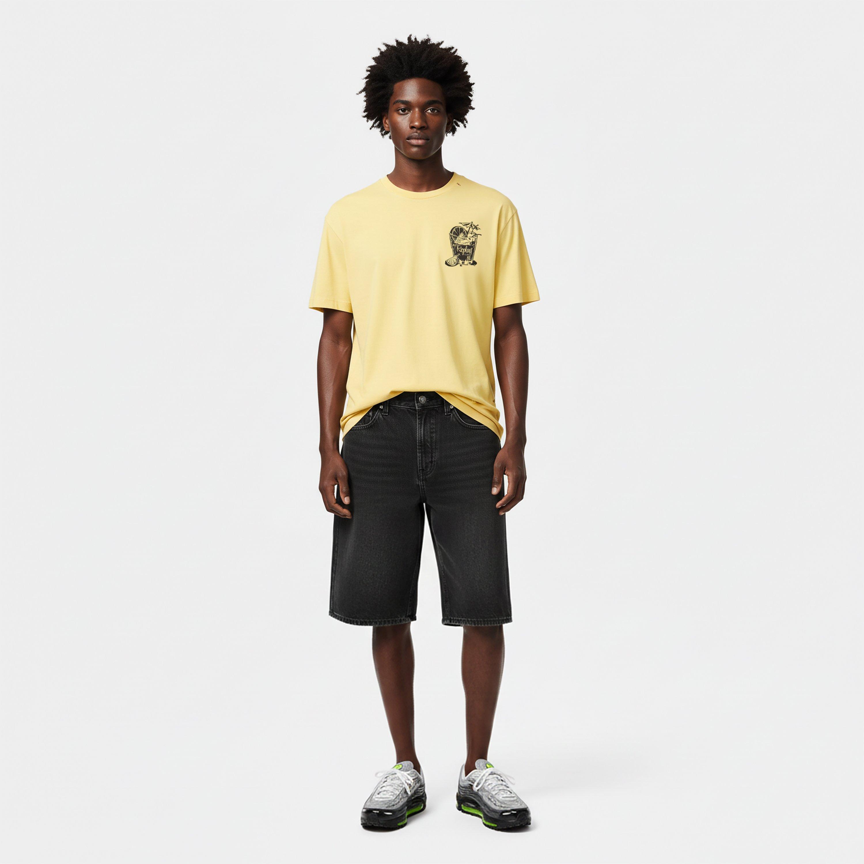 Yellow - Replay - Men's T-Shirt - 5