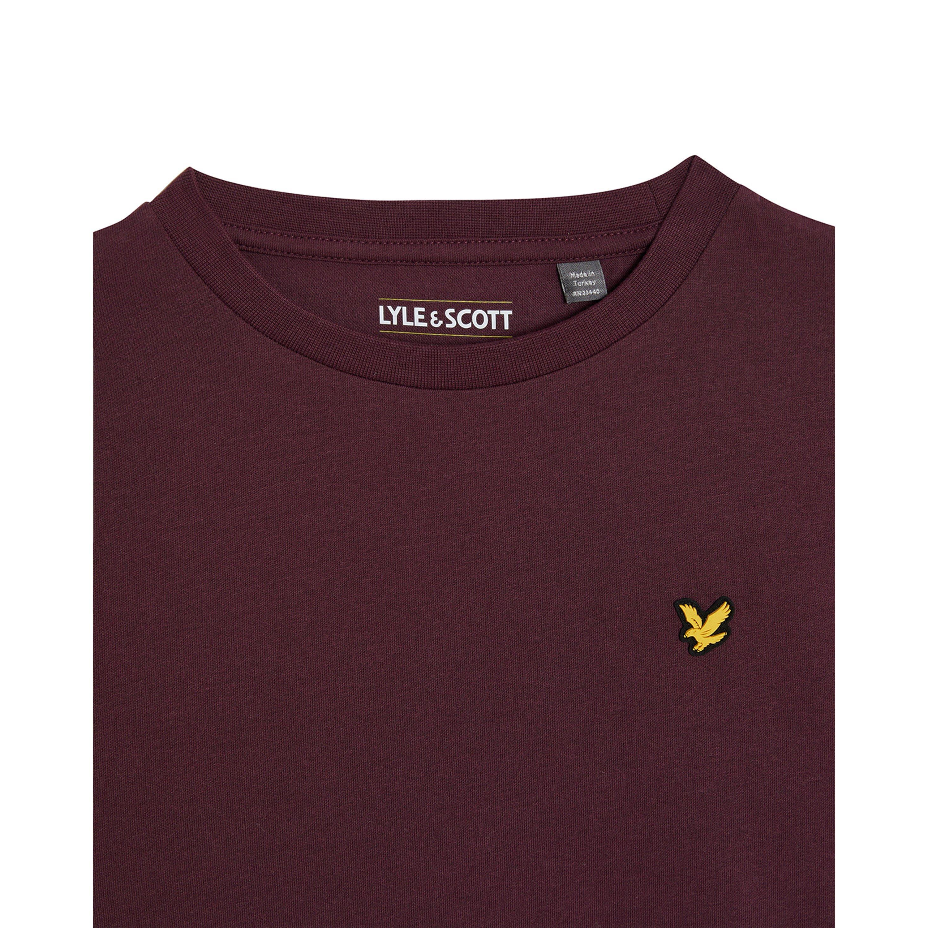 Maroon Lyle And Scott T Shirt Buy Lyle And Scott Vintage Mens