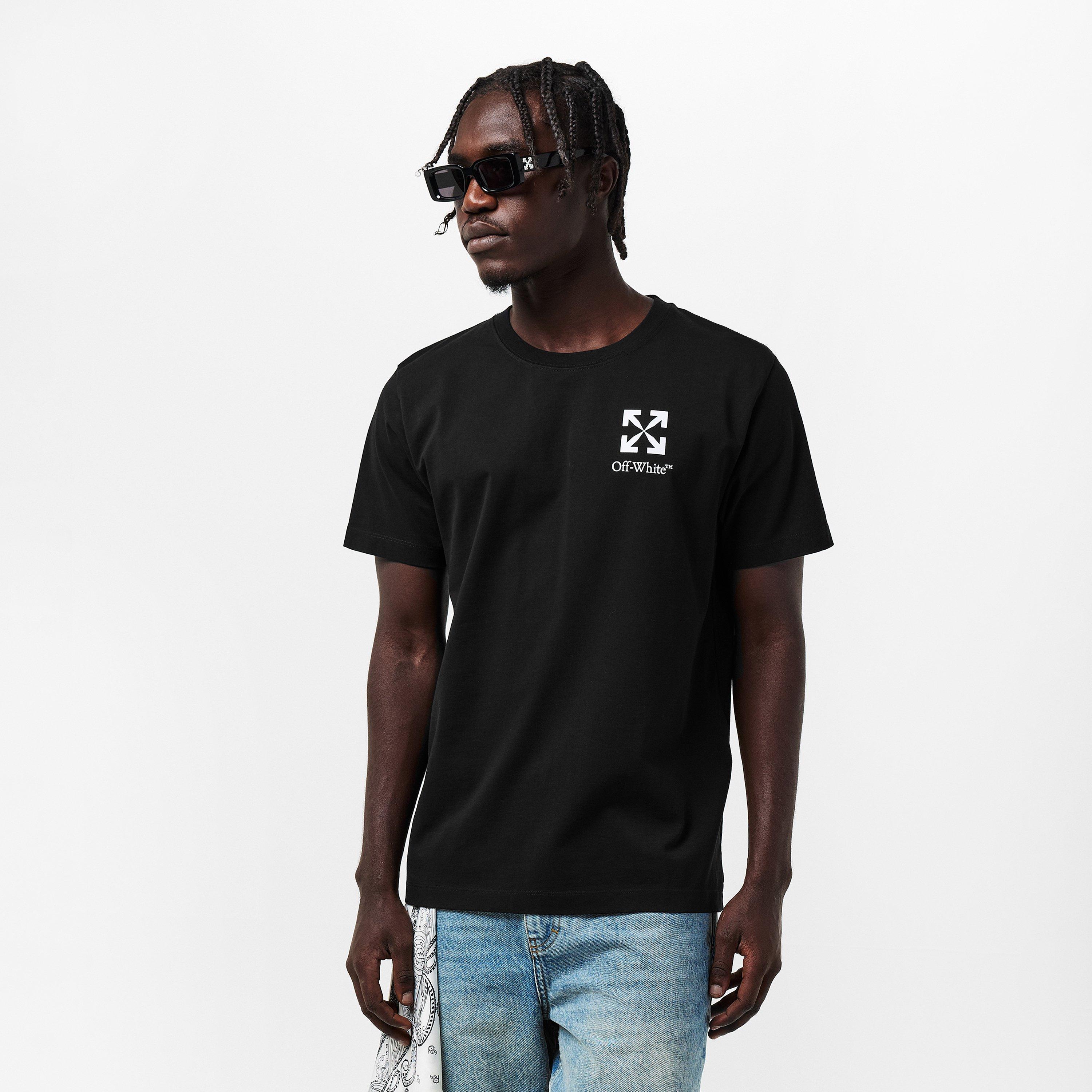 Black - Off White - Men's Small Arrow T-Shirt - 3