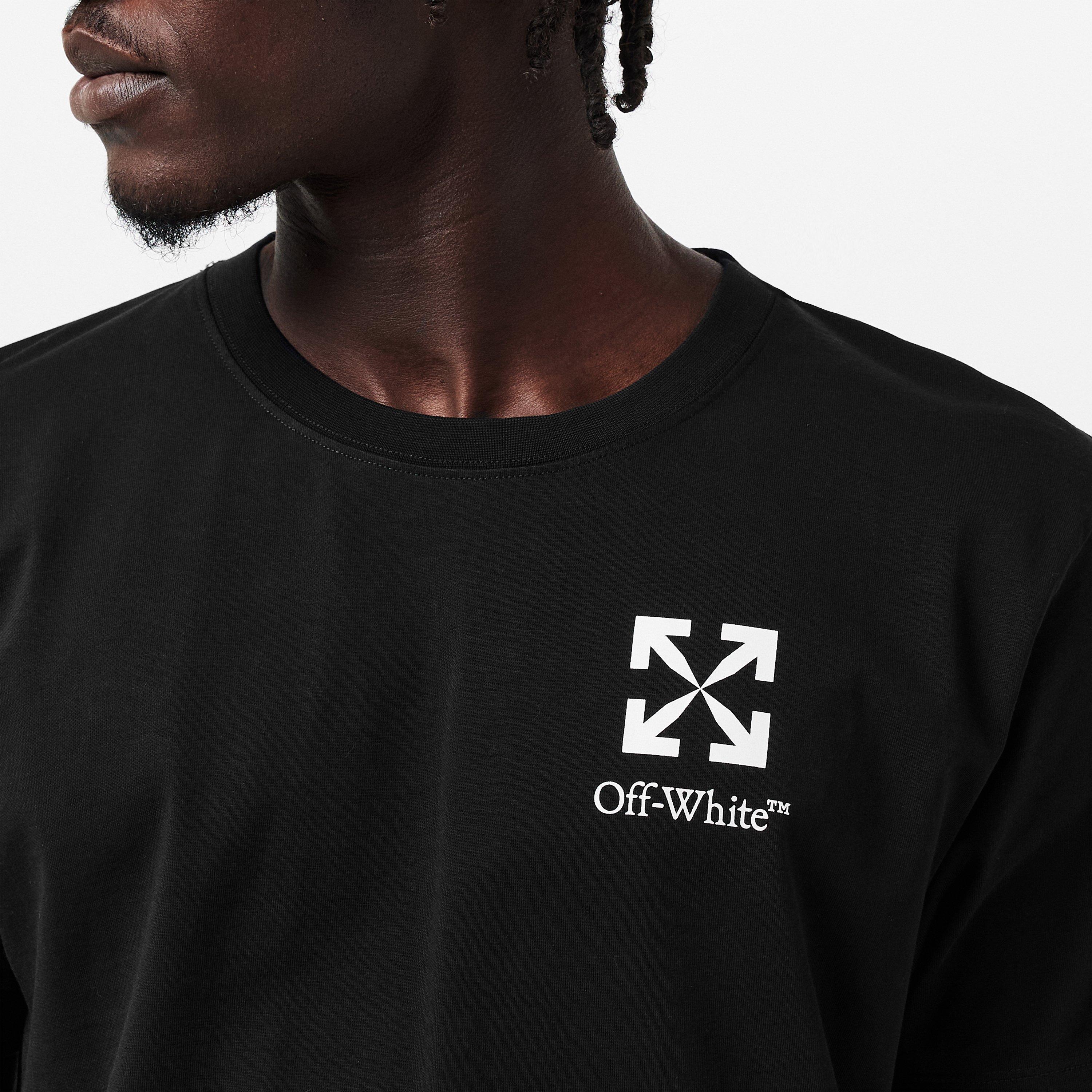 Black - Off White - Men's Small Arrow T-Shirt - 5