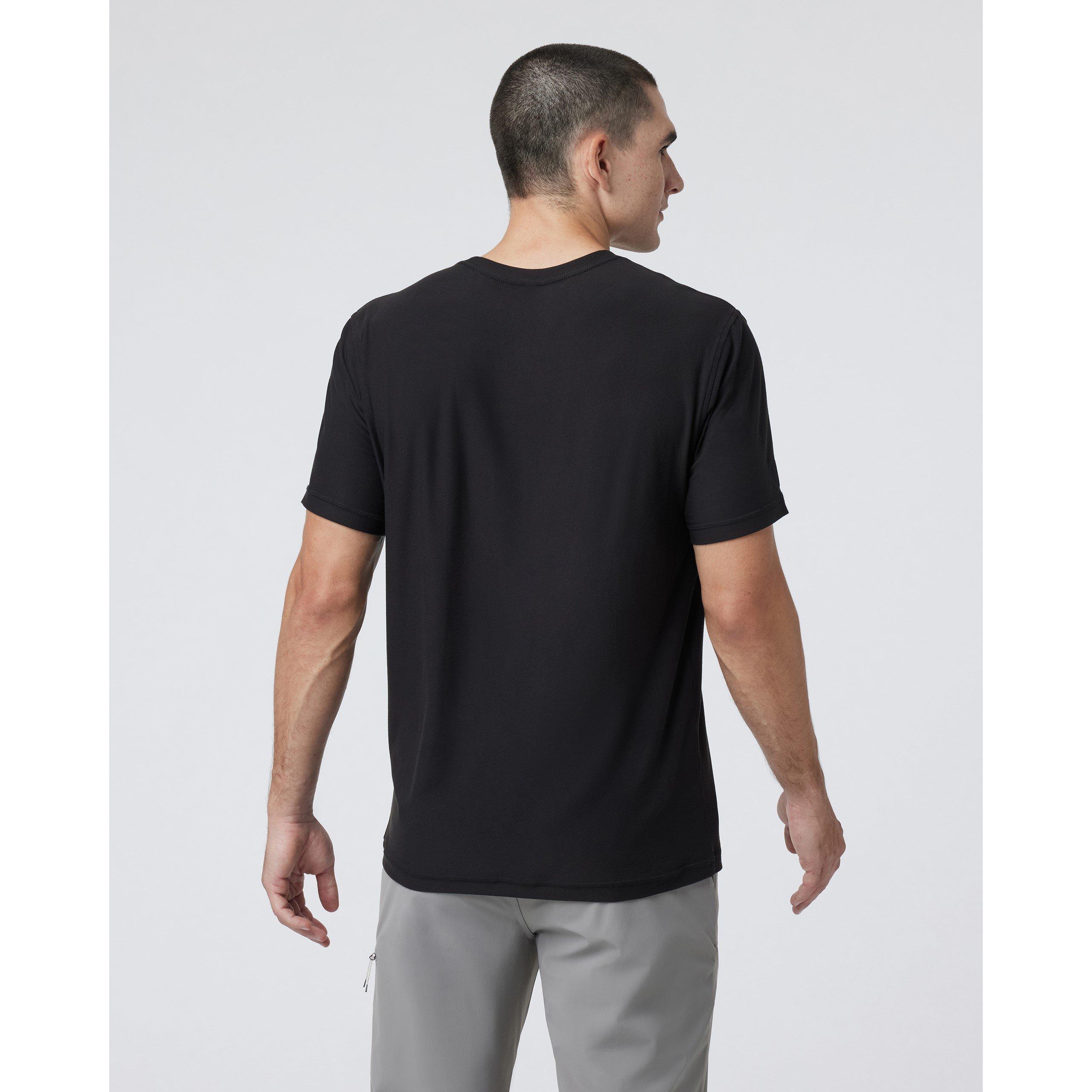 Black - Vuori - Men's Strato Tech Short Sleeve Performance Gym Top - 3
