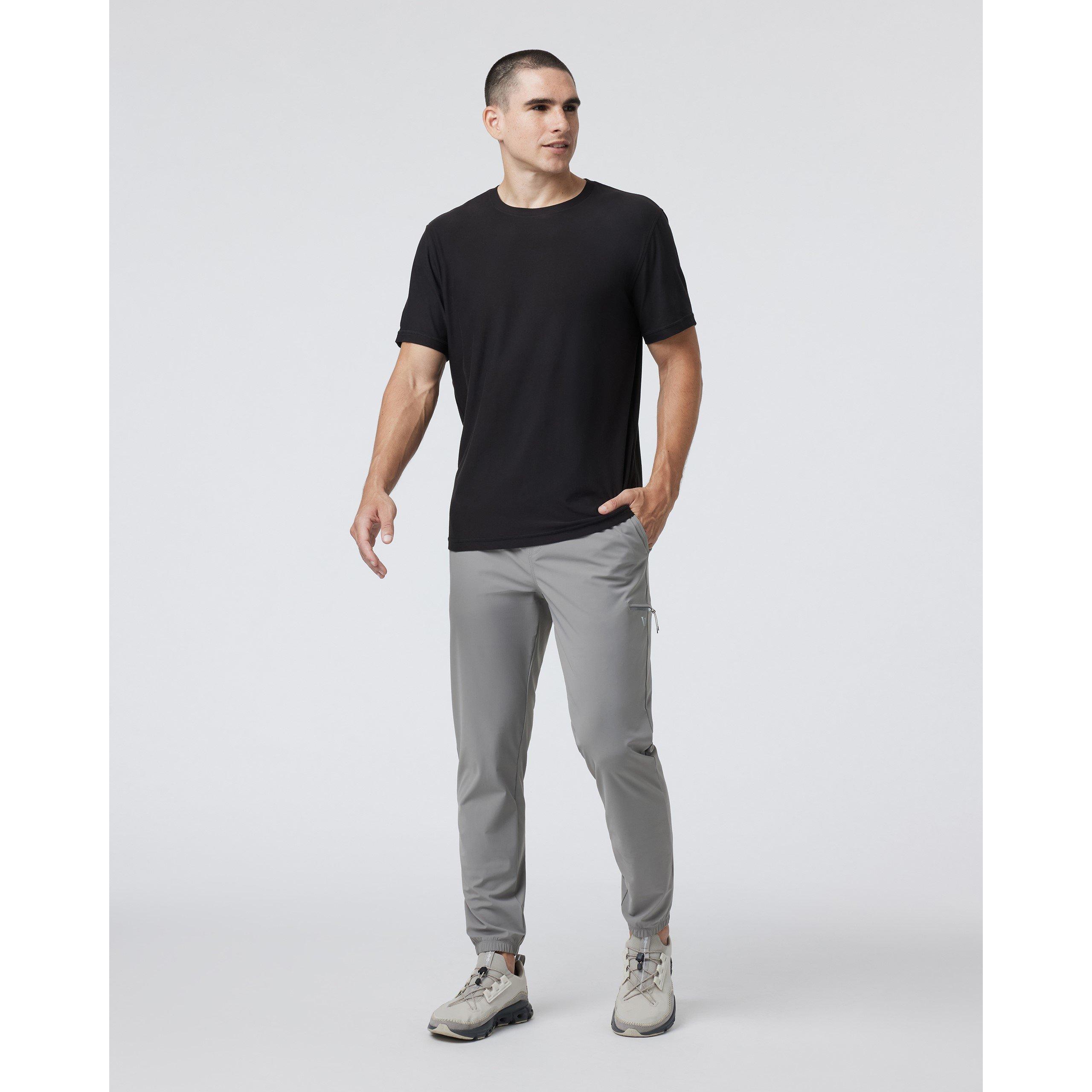 Black - Vuori - Men's Strato Tech Short Sleeve Performance Gym Top - 4